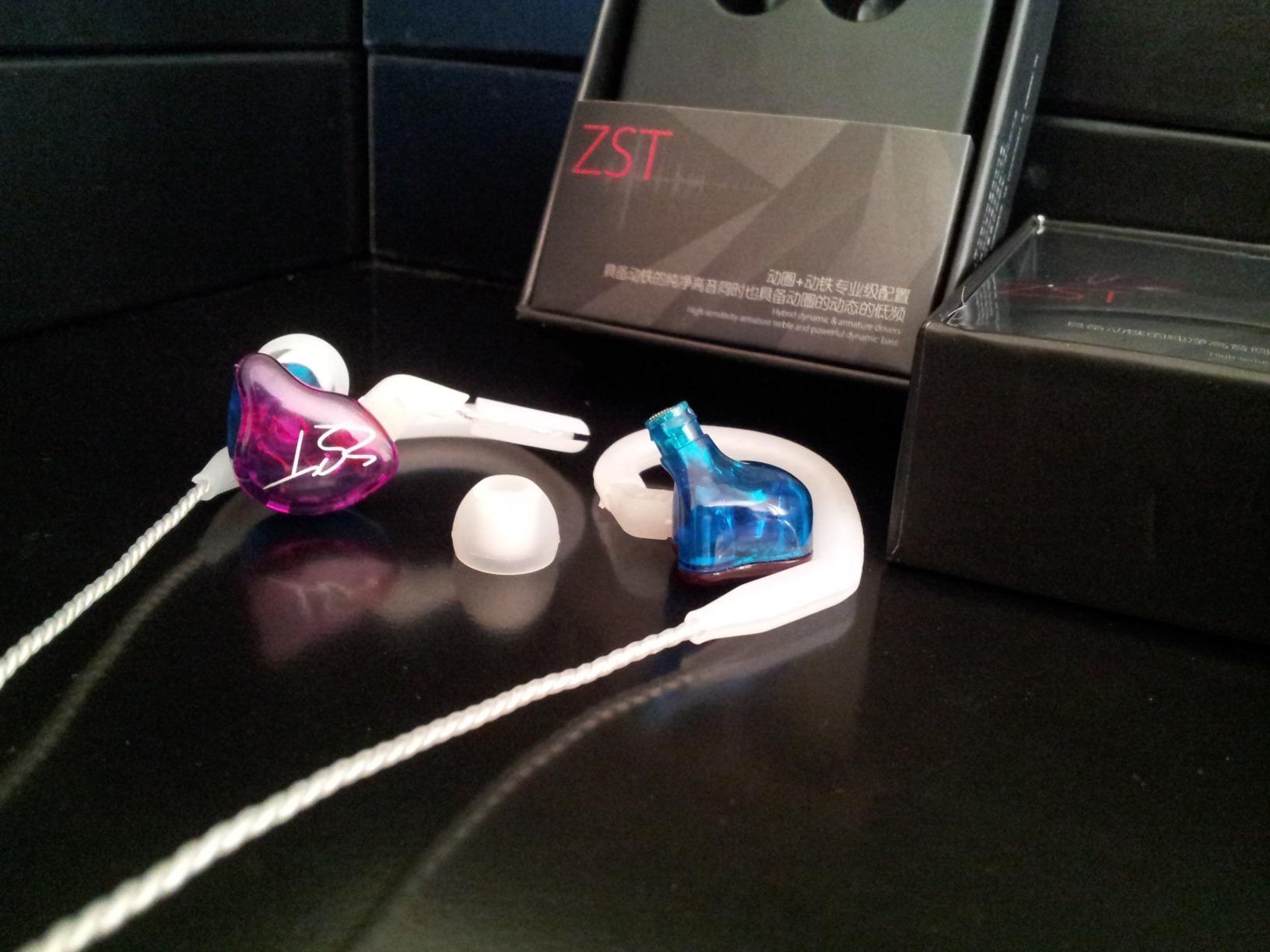 YINYOO Easy KZ ZST Colorful Hybrid Banlance Armature with Dynamic in-Ear Earphone 1BA+1DD HiFi Headset KZ in Ear Monitors Headphones Wired Earbuds IEM Earphones Gaming Earbuds (Colorful Without mic) - Customer Photo 2