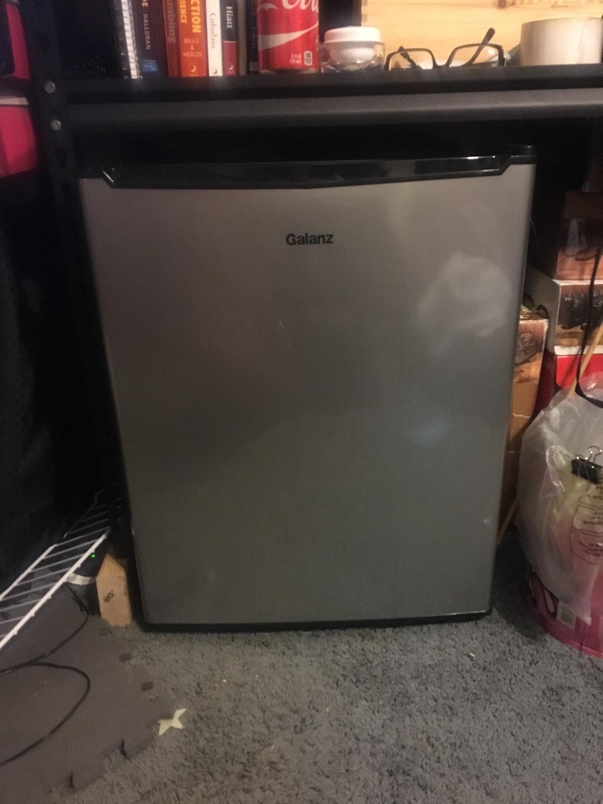 2.7 cubic foot stainless look compact dorm refrigerator Customer Review 2.7 cubic foot stainless look compact dorm refrigerator - Customer Photo 1