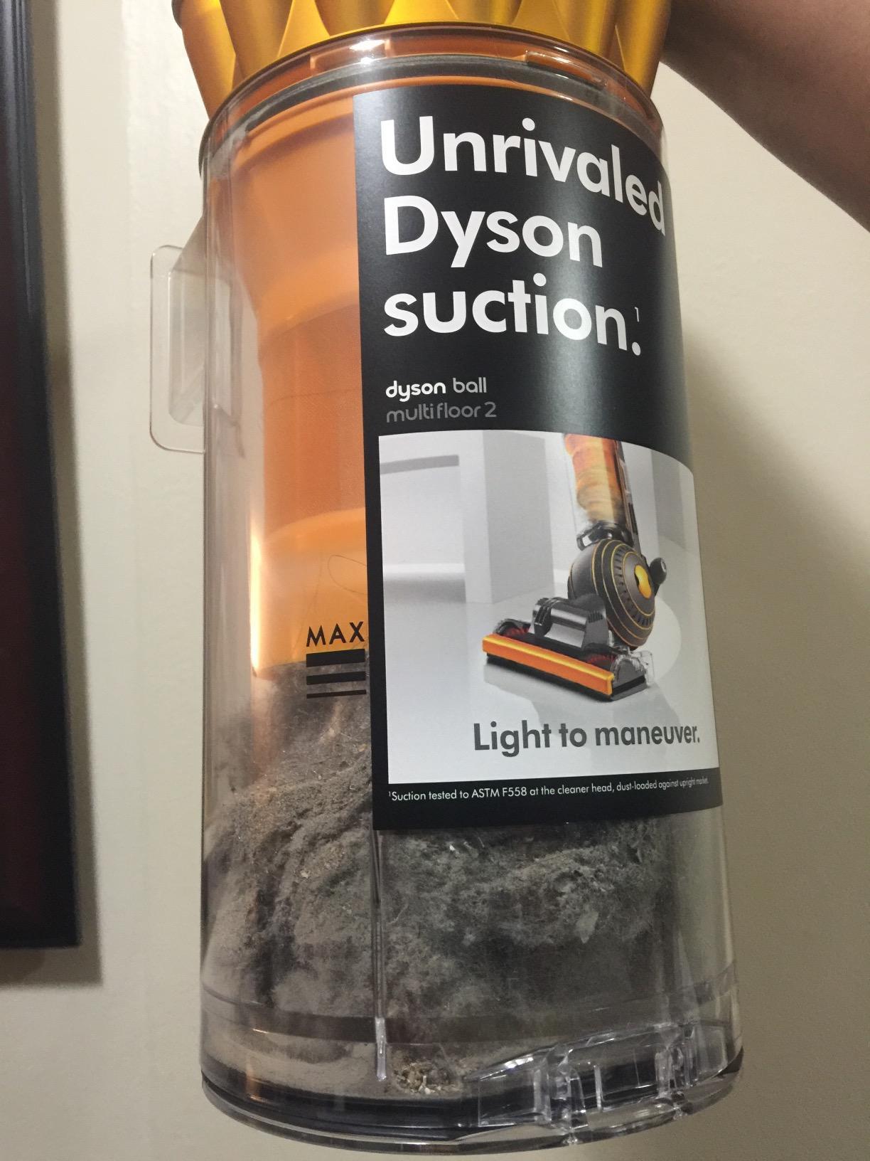 Dyson Ball Multi Floor 2 Upright Vacuum Cleaner, Yellow Customer Review Dyson Ball Multi Floor 2 Upright Vacuum Cleaner, Yellow - Customer Photo 1