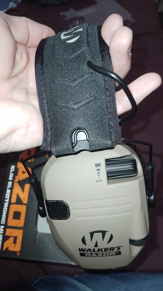 Walker's Razor Slim Ultra Low Profile Compact Design Adjustable Range Shooting Hunting Hearing Protection Electronic Earmuffs Customer Review Walker's Razor Slim Ultra Low Profile Compact Design Adjustable Range Shooting Hunting Hearing Protection Electronic Earmuffs - Customer Photo 3