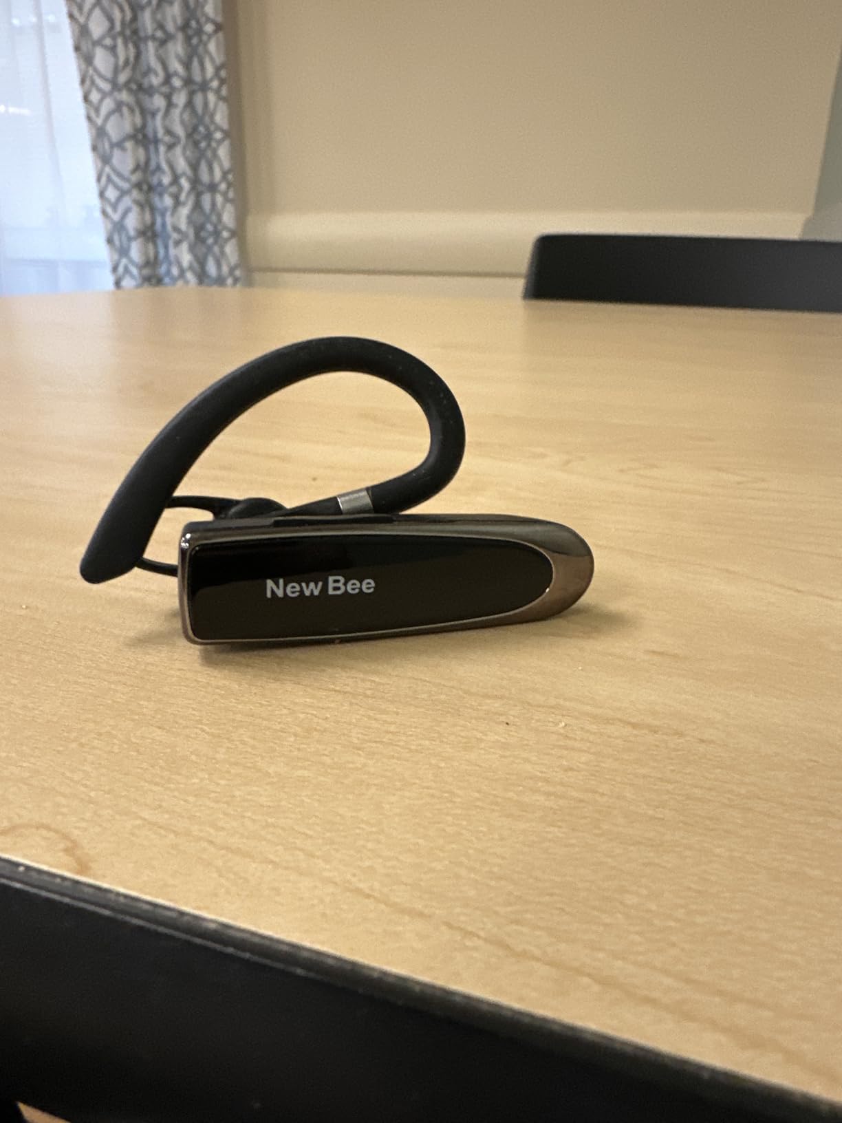 New bee Bluetooth Earpiece V5.0 Wireless Handsfree Headset with Microphone 24 Hrs Driving Headset 60 Days Standby Time for iPhone Android Samsung Laptop Trucker Driver (Black) - Customer Photo 1