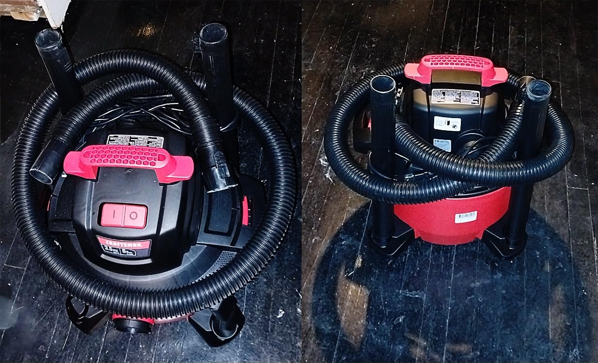 CRAFTSMAN CMXEVBE17584 6 Gallon 3.5 Peak HP Wet/Dry Shop Vac, Portable Shop Vacuum Wet and Dry with Filter, Dust Bag, Hose and Attachments for Home, Garage and Automotive Cleaning - Customer Photo 1