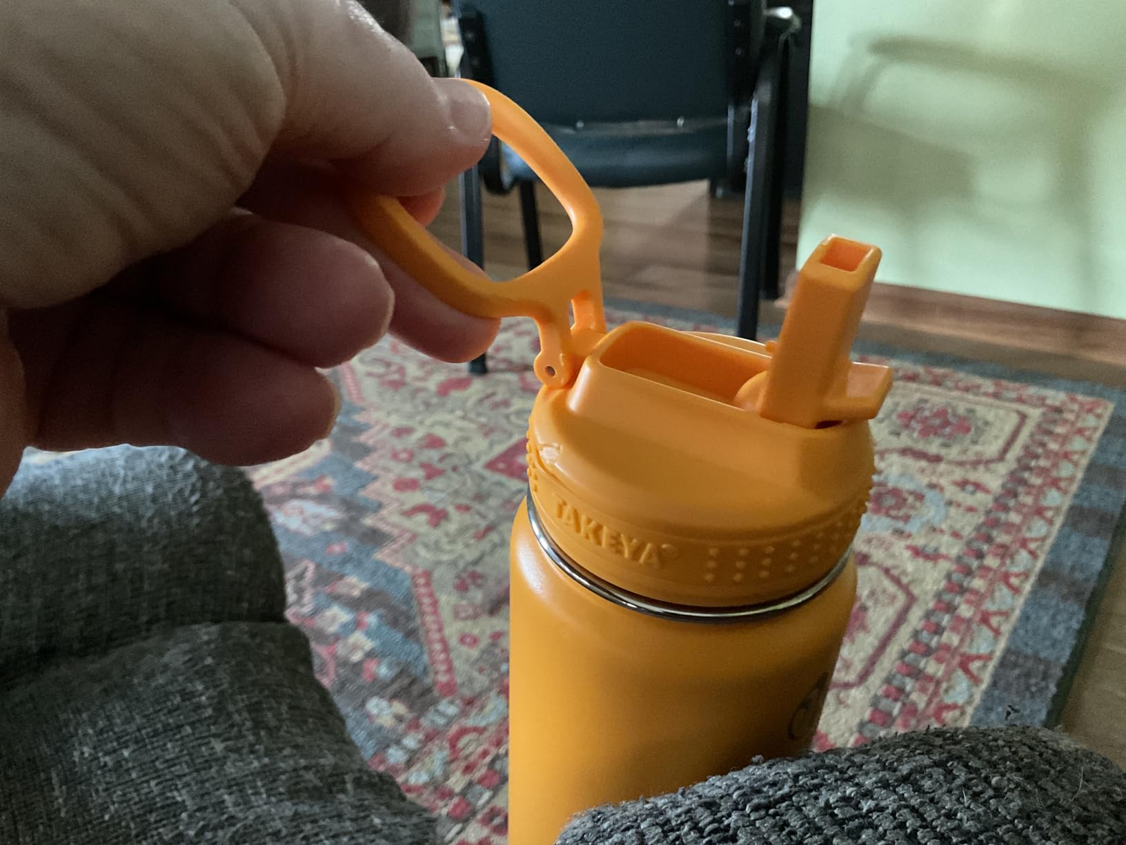 Takeya Actives Water Bottle with Straw Lid - Durable & Easy-Care Water Bottle with Stainless Steel Insulation - BPA-Free Lid with Carry Handle & Straw Customer Review Takeya Actives Water Bottle with Straw Lid - Durable & Easy-Care Water Bottle with Stainless Steel Insulation - BPA-Free Lid with Carry Handle & Straw - Customer Photo 2