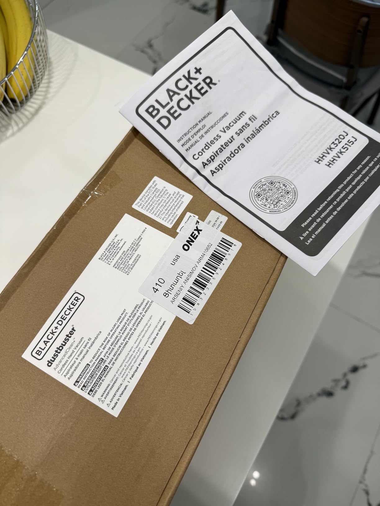 BLACK+DECKER dustbuster Portable Vacuum Cordless Handheld, Small Hand Vacuum Cleaner for Dorm Home and Car, Powerful 20V AdvancedClean+ (HHVK515J00FF) - Customer Photo 2