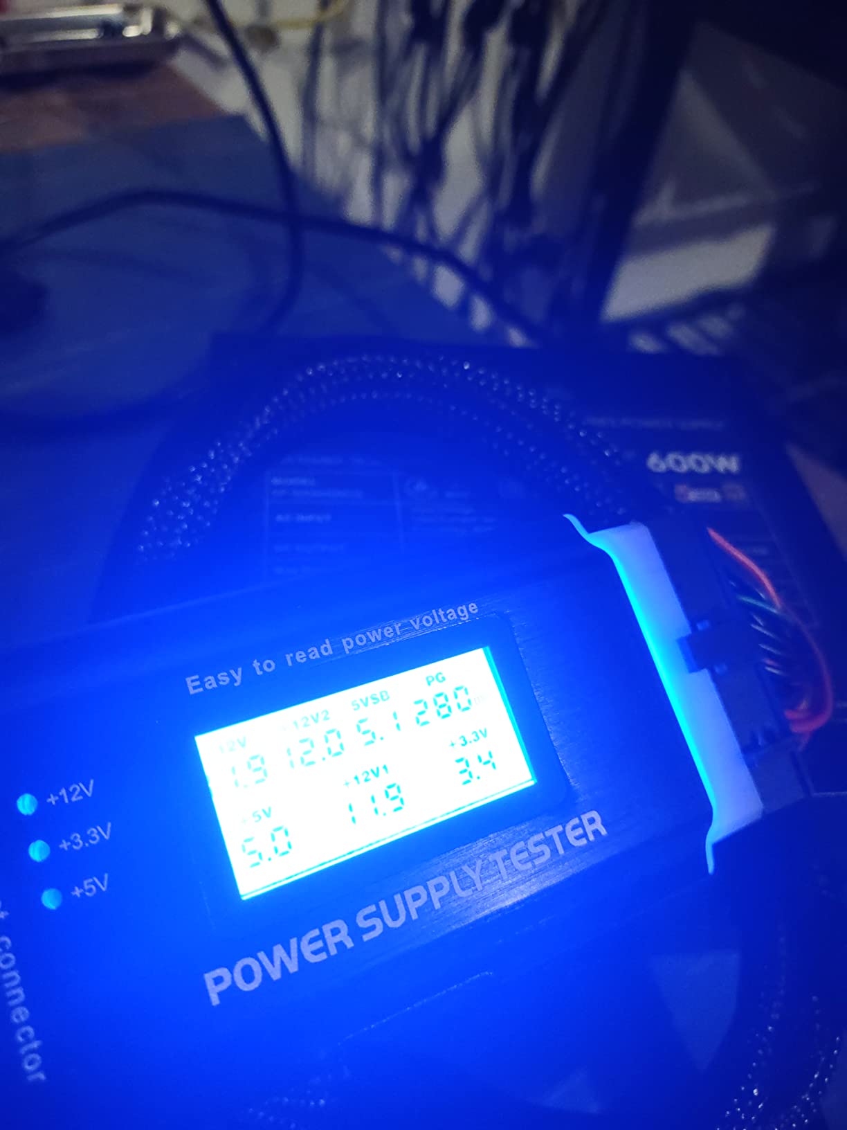 Kingwin PC Computer Power Supply Tester, Digital LCD Screen, ATX/ITX/IDE/HDD/SATA/BYI - Customer Photo 2