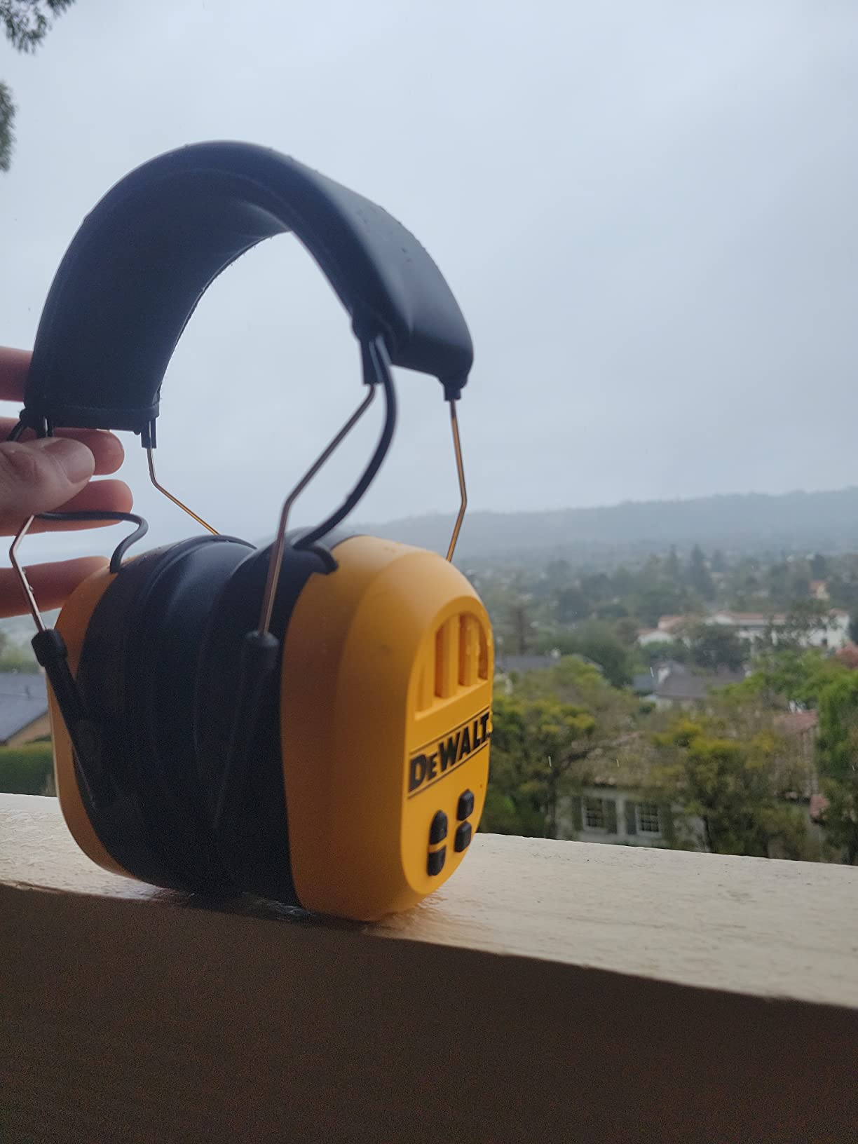 DEWALT DPG17 Rechargeable Bluetooth Hearing Protection, Black/Yellow, Adjustable Headband, NRR 25 Customer Review DEWALT DPG17 Rechargeable Bluetooth Hearing Protection, Black/Yellow, Adjustable Headband, NRR 25 - Customer Photo 2