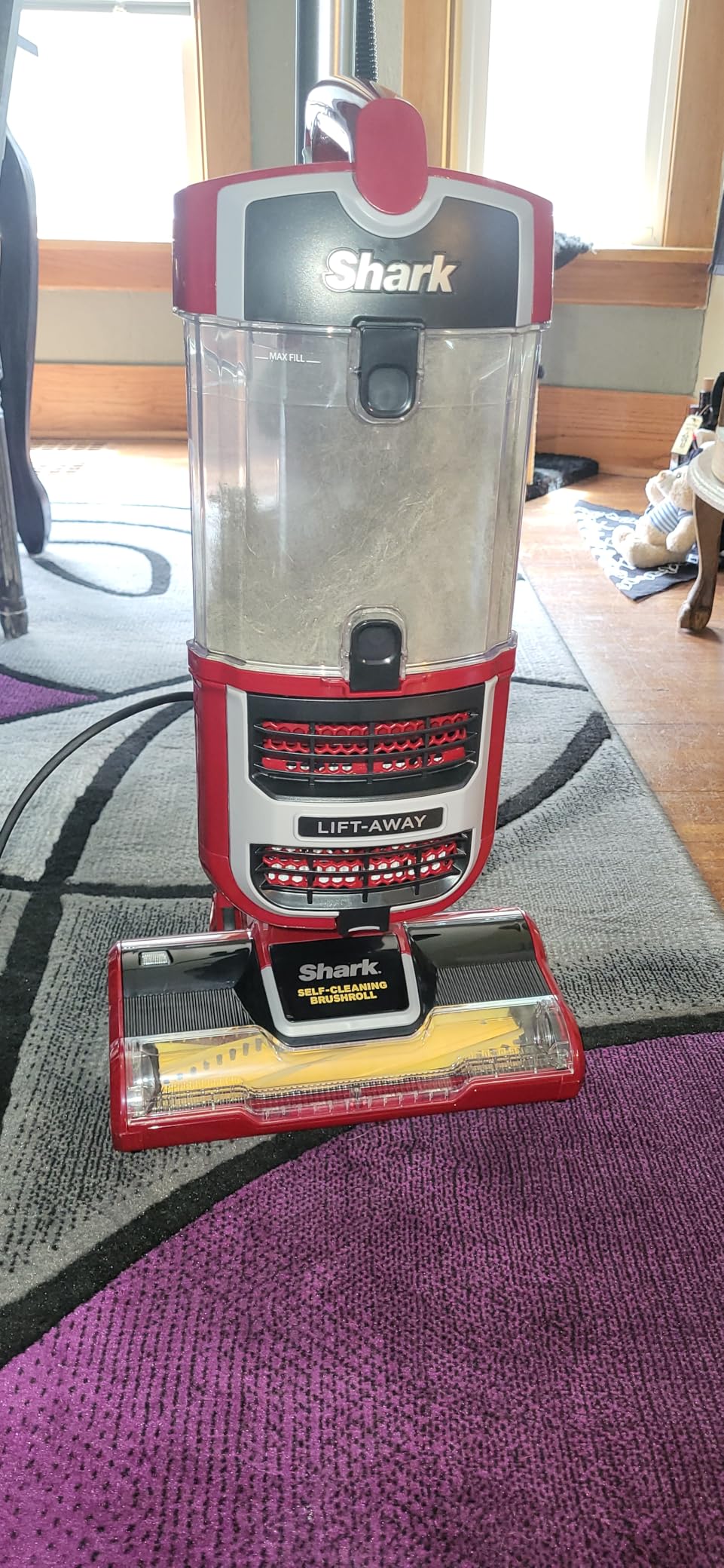 Shark NV151 Navigator Swivel Pro Complete Upright Vacuum with HEPA Filtration, Swivel Steering, Pet Power Brush, Crevice Tool & Upholstery Tool, for Pet Hair & Multi-Surface Cleaning, Navy - Customer Photo 1