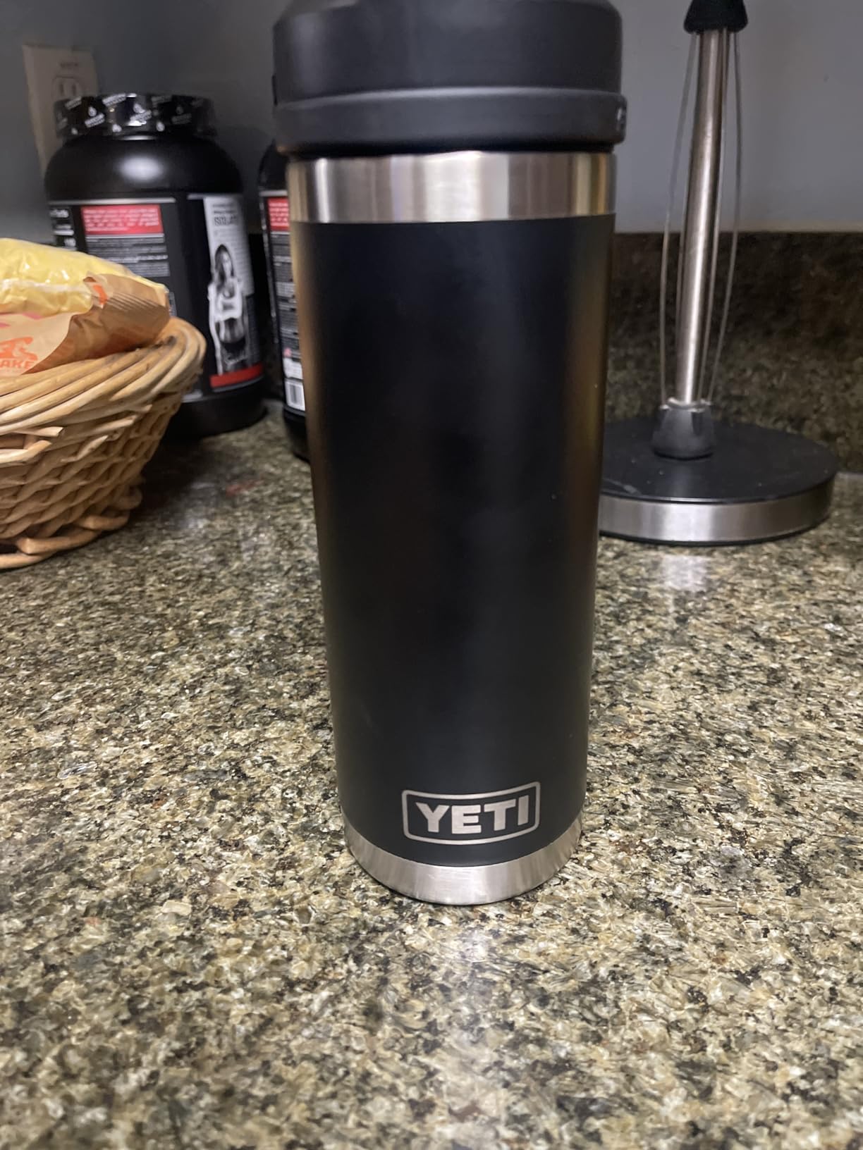 YETI Rambler 18 oz Bottle, Leakproof, Vacuum Insulated, Stainless Steel with Chug Cap Customer Review YETI Rambler 18 oz Bottle, Leakproof, Vacuum Insulated, Stainless Steel with Chug Cap - Customer Photo 1