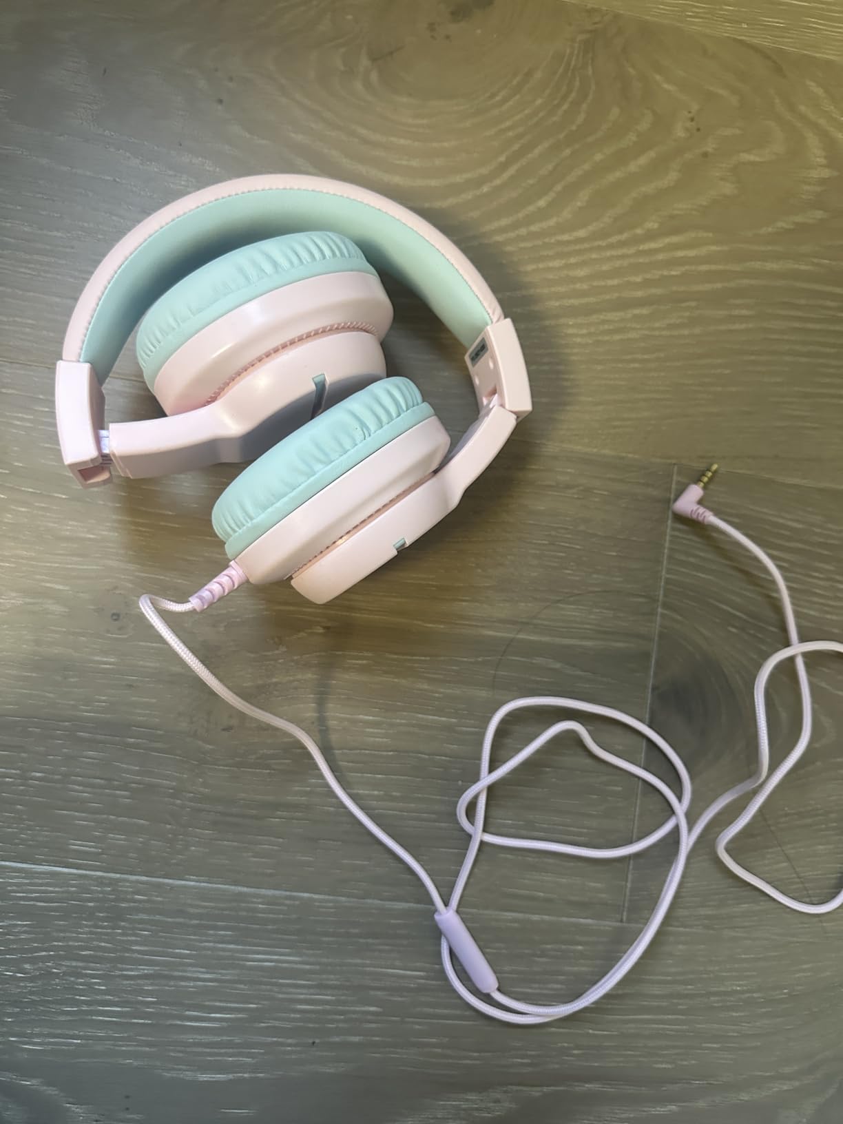 iClever Kids Headphones for School Travel, Safe Volume Limited, HD Mic Stereo Sound Over-Ear Girls Boys Headphones for Kid, FunShare Foldable 3.5mm Wired for iPad Computer, HS19 Customer Review iClever Kids Headphones for School Travel, Safe Volume Limited, HD Mic Stereo Sound Over-Ear Girls Boys Headphones for Kid, FunShare Foldable 3.5mm Wired for iPad Computer, HS19 - Customer Photo 1