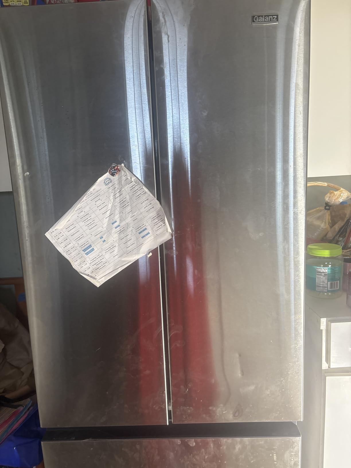 Galanz GLR18FS5S16 French Door Refrigerator with Installed Ice Maker and Bottom Freezer Adjustable Electrical Thermostat Control, Frost Free, Energy Star Certified, Stainless Steel, 18 Cu Ft Customer Review Galanz GLR18FS5S16 French Door Refrigerator with Installed Ice Maker and Bottom Freezer Adjustable Electrical Thermostat Control, Frost Free, Energy Star Certified, Stainless Steel, 18 Cu Ft - Customer Photo 1