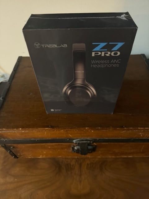 TREBLAB Z7 Pro - Hybrid Active Noise Cancelling Headphones, Signature aptX-HD Audio, Memory Foam Ear Cups, Foldable, 45H Play, Bluetooth 5, Fast Charging, Workout Over Ear Headphones Wireless With Mic - Customer Photo 1