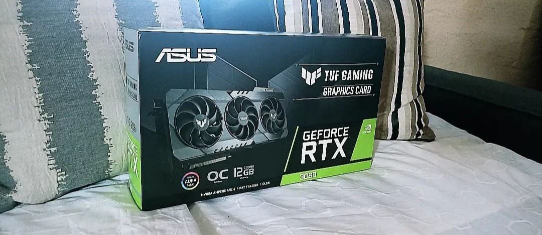 ASUS TUF Gaming NVIDIA GeForce RTX 3060 OC Edition Graphics Card (PCIe 4.0, 12GB GDDR6, HDMI 2.1, DisplayPort 1.4a, Dual Ball Fan Bearings, Military-Grade Certification, GPU Tweak II) - Customer Photo 1