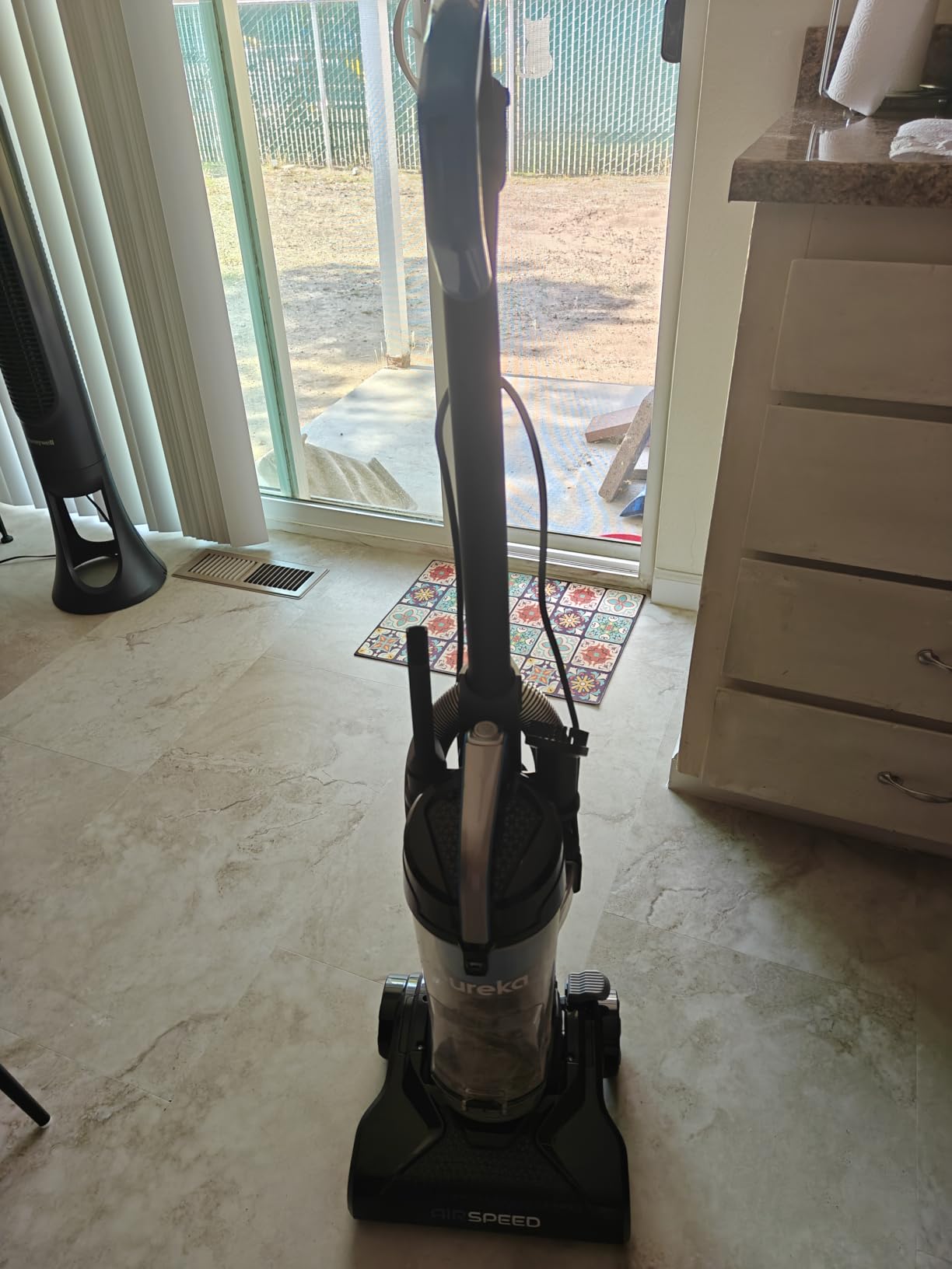 Eureka NEU10AE5 Powerful Bagless Upright Vacuum Cleaner Carpet and Floor, AirSpeed Ultra-Lightweight Vacuum Cleaner, w/ Replacement Filter, Blue Customer Review Eureka NEU10AE5 Powerful Bagless Upright Vacuum Cleaner Carpet and Floor, AirSpeed Ultra-Lightweight Vacuum Cleaner, w/ Replacement Filter, Blue - Customer Photo 1