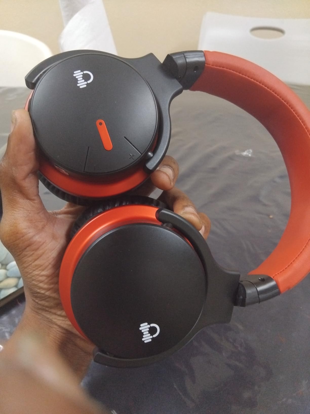 Million Sold Classic E7 Active Noise Cancelling Headphones with Upgraded HD Sound, Wireless Bluetooth Headphones Over The Ear Unequaled Comfort, Vivid Deep Bass, for Home Office Travel Birthday Gift - Customer Photo 1