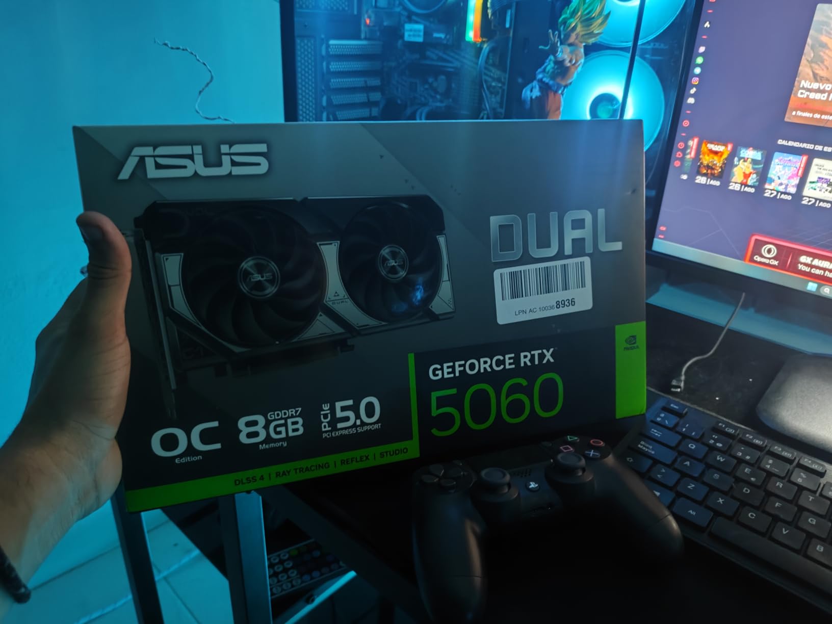 ASUS Dual NVIDIA GeForce RTX 3060 V2 OC Edition 12GB GDDR6 Gaming Graphics Card (PCIe 4.0, 12GB GDDR6 Memory, HDMI 2.1, DisplayPort 1.4a, 2-Slot, Axial-tech Fan Design, 0dB Technology) Customer Review ASUS Dual NVIDIA GeForce RTX 3060 V2 OC Edition 12GB GDDR6 Gaming Graphics Card (PCIe 4.0, 12GB GDDR6 Memory, HDMI 2.1, DisplayPort 1.4a, 2-Slot, Axial-tech Fan Design, 0dB Technology) - Customer Photo 2