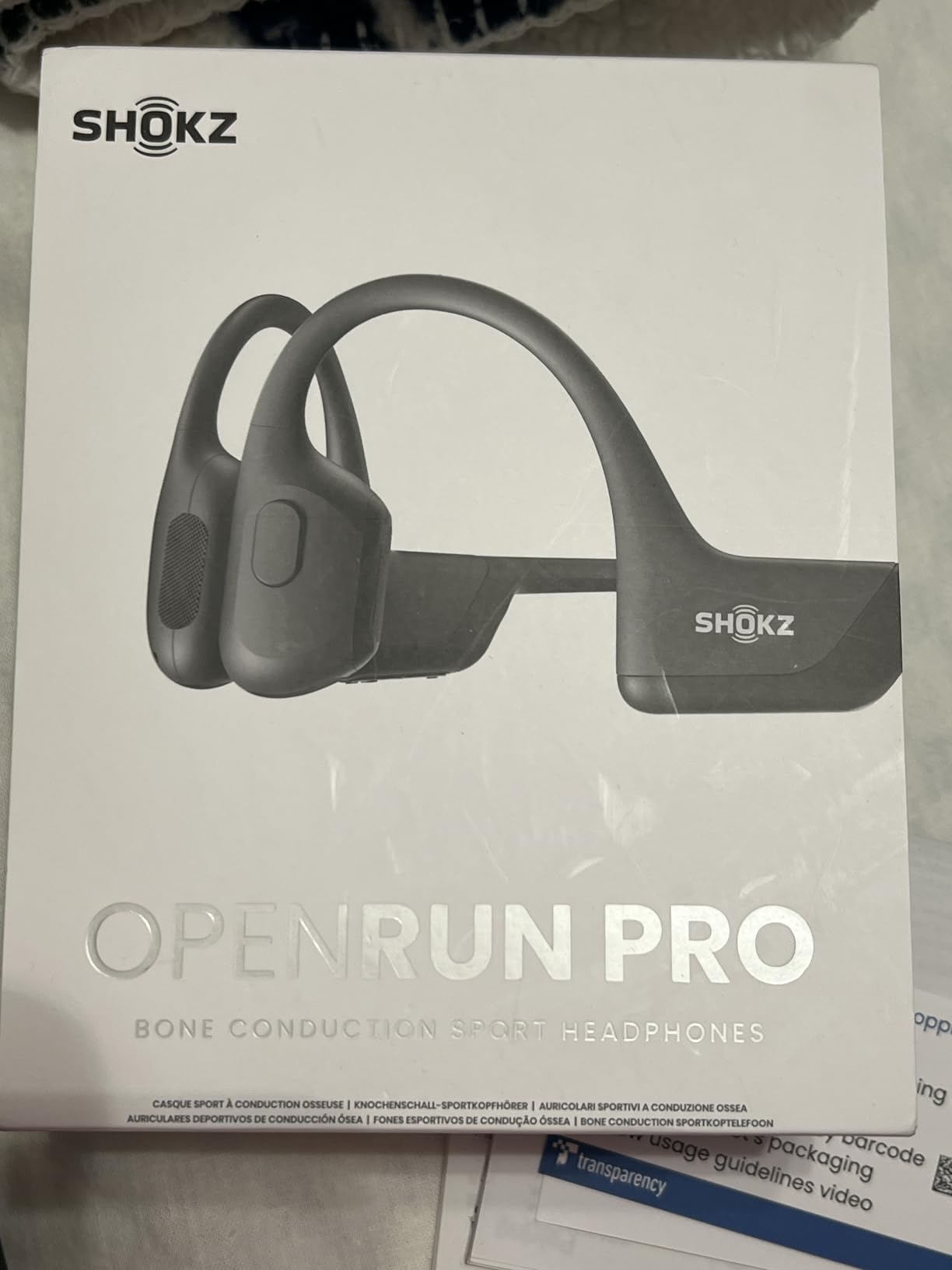 SHOKZ OpenRun Pro - Open-Ear Bluetooth Bone Conduction Sport Headphones - Sweat Resistant Wireless Earphones for Workouts and Running with Premium Deep Base - Built-in Mic, with Hair Band - Customer Photo 2