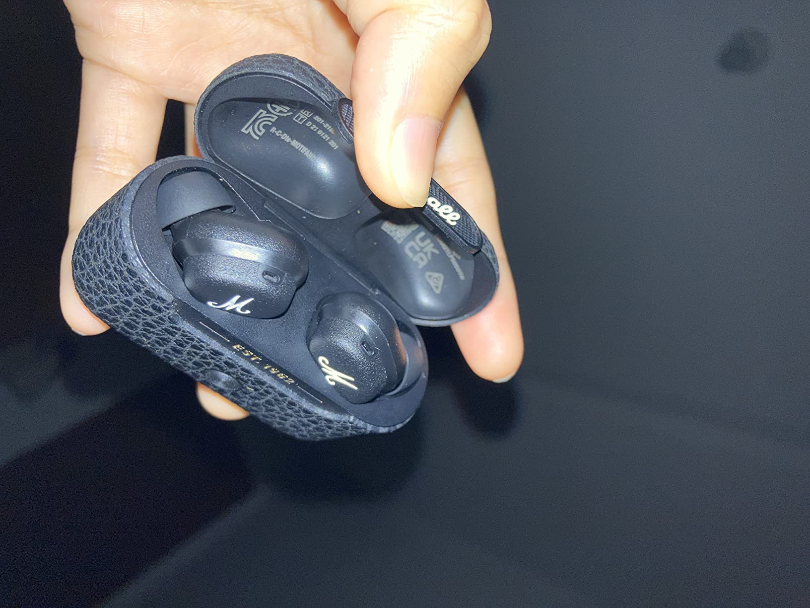 Marshall Motif True Wireless Noise Canceling Headphones, In Ear, Black customer photo 2