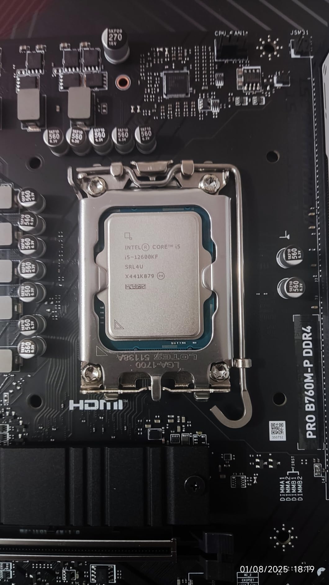 Intel Core i5-12600KF Desktop Processor 10 (6P+4E) Cores up to 4.9 GHz Unlocked LGA1700 600 Series Chipset 125W Customer Review Intel Core i5-12600KF Desktop Processor 10 (6P+4E) Cores up to 4.9 GHz Unlocked LGA1700 600 Series Chipset 125W - Customer Photo 2