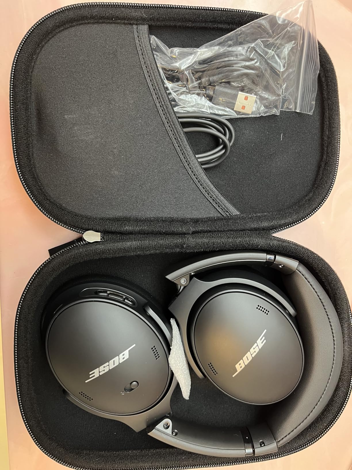 Bose QuietComfort 45 Bluetooth Wireless Noise Cancelling Headphones - Triple Black (Renewed) customer photo 2