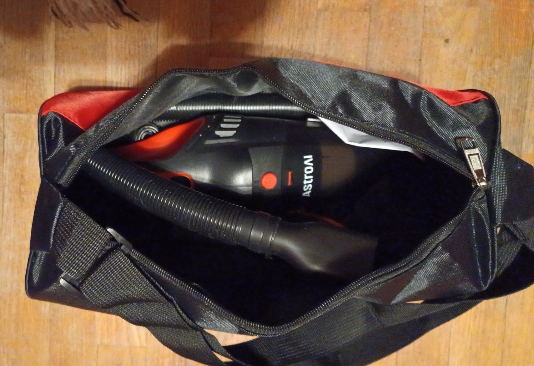 AstroAI Car Vacuum Cleaner, Portable Handheld Vacuum and Car Accessories, 16.4 Ft Cord-12V DC Power, LED Light, w/3 Attachments，Auto Accessories Kit for Interior Detailing for Quick Cleaning (Red) - Customer Photo 1