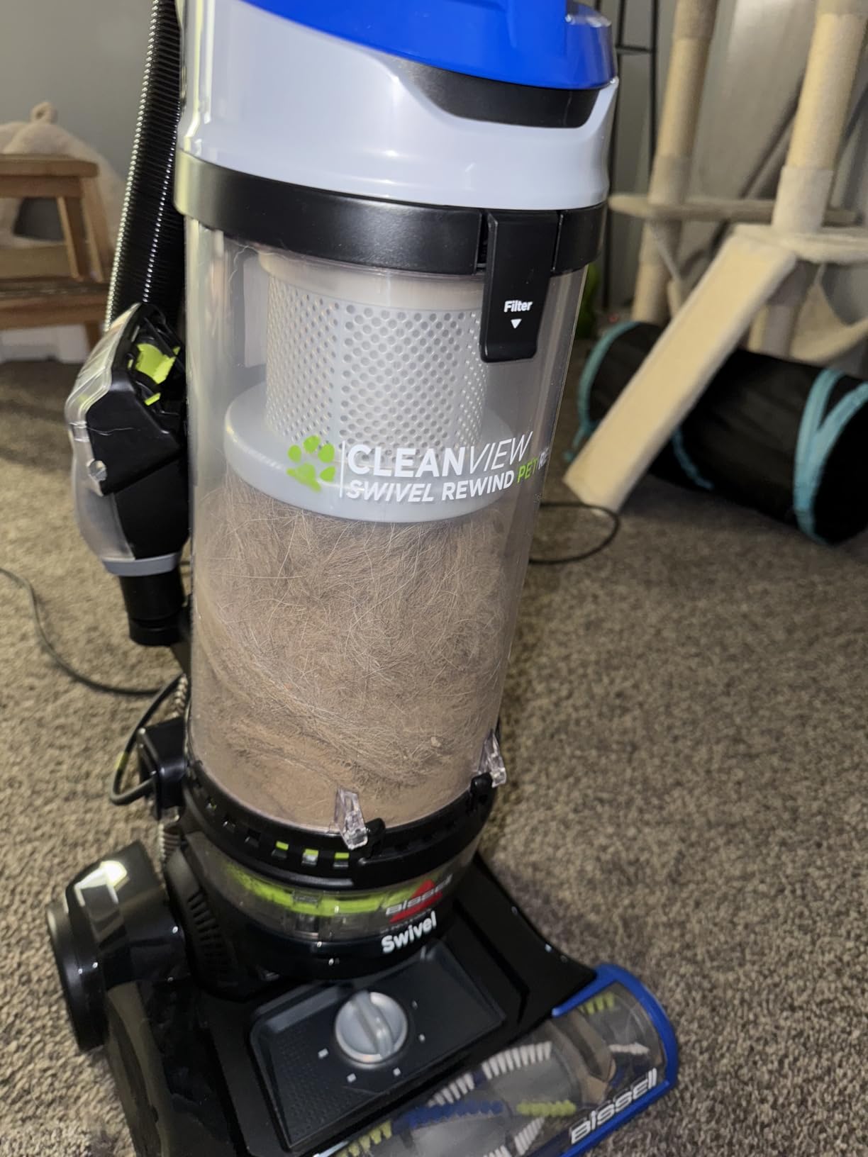 BISSELL CleanView Swivel Rewind Pet Reach Vacuum Cleaner, with Quick Release Wand, Swivel Steering and Automatic Cord Rewind, 3197A (Color May Vary) Customer Review BISSELL CleanView Swivel Rewind Pet Reach Vacuum Cleaner, with Quick Release Wand, Swivel Steering and Automatic Cord Rewind, 3197A (Color May Vary) - Customer Photo 2