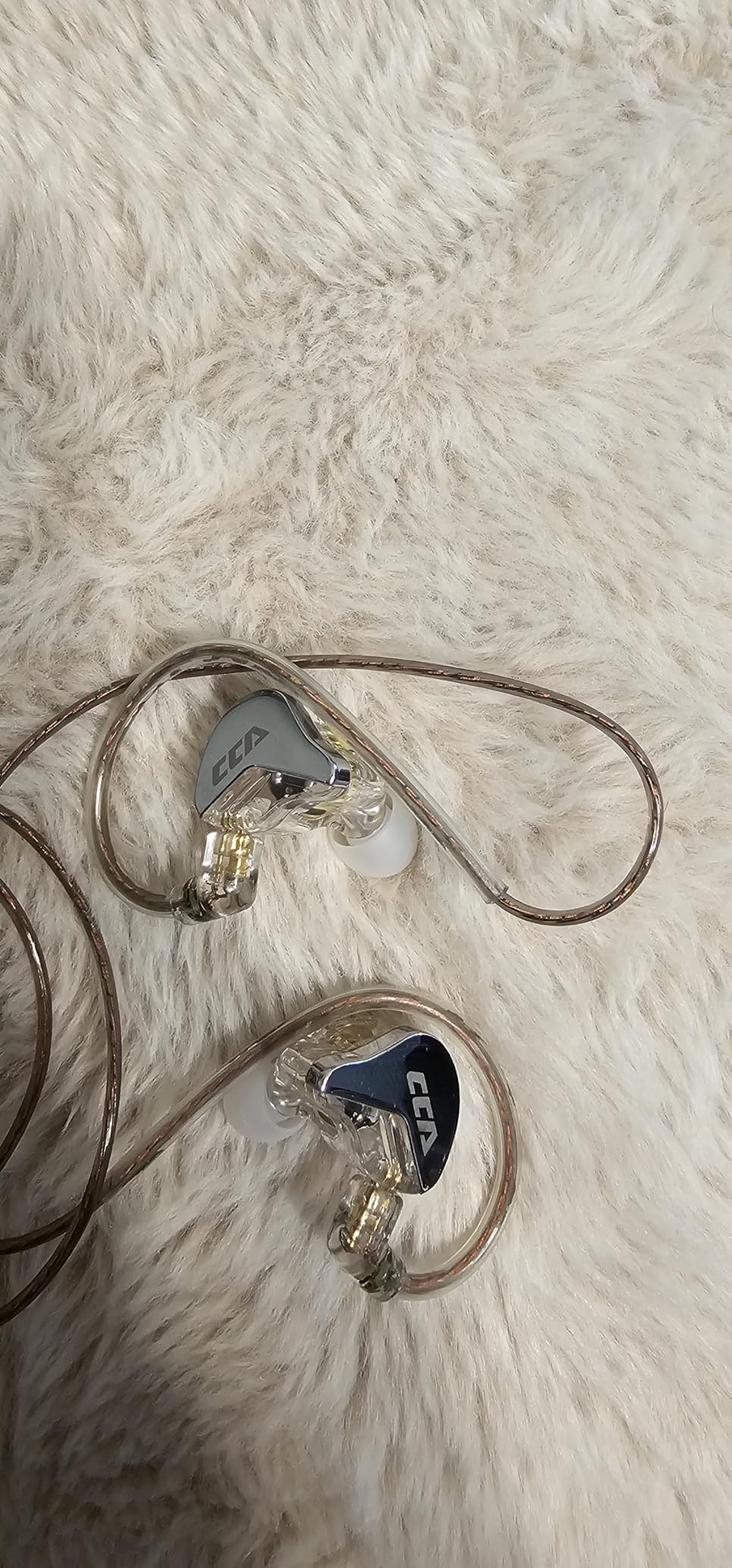 CCA CRA in Ear Monitor Headphones, Ultra-Thin Diaphragm Dynamic Driver IEM Earphones, Clear Sound & Deep Bass, Wired Gaming Earbuds with Tangle-Free Detachable Cable for Singer Musicians Drummers DJ Customer Review CCA CRA in Ear Monitor Headphones, Ultra-Thin Diaphragm Dynamic Driver IEM Earphones, Clear Sound & Deep Bass, Wired Gaming Earbuds with Tangle-Free Detachable Cable for Singer Musicians Drummers DJ - Customer Photo 1