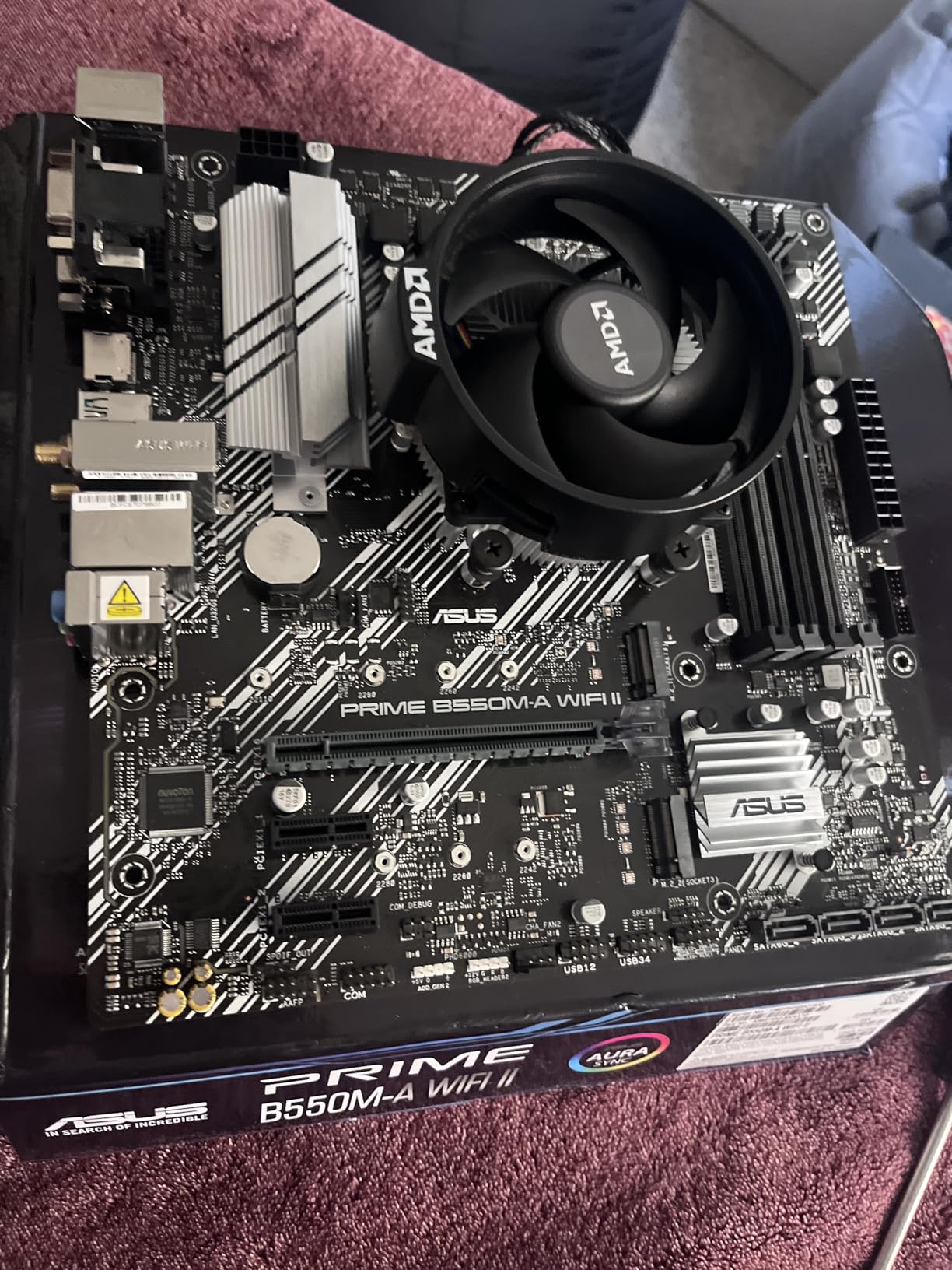 AMD Ryzen 5 5500 6-Core, 12-Thread Unlocked Desktop Processor with Wraith Stealth Cooler Customer Review AMD Ryzen 5 5500 6-Core, 12-Thread Unlocked Desktop Processor with Wraith Stealth Cooler - Customer Photo 2