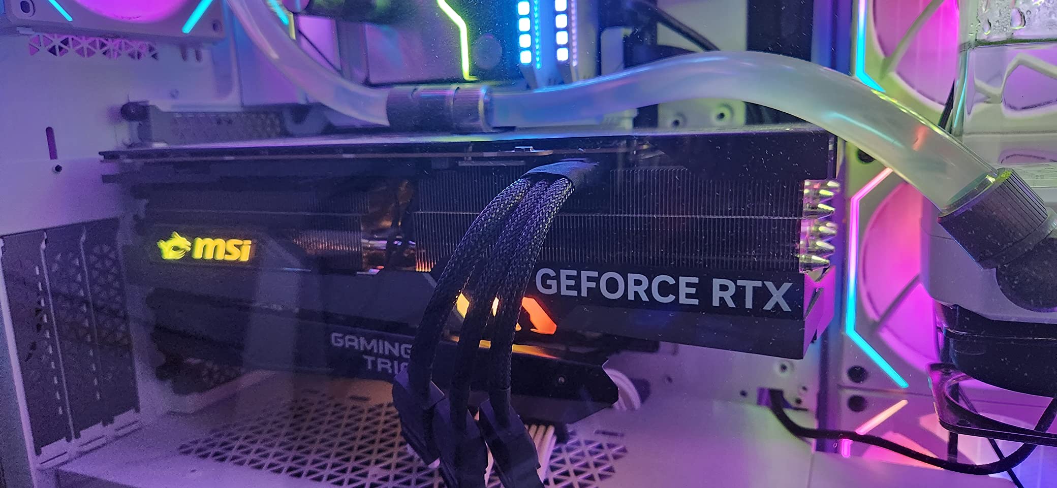 MSI Gaming GeForce RTX 4090, 24GB GDRR6X, 384-Bit, Boost Clock: 2595 MHz, HDMI/DP Nvlink Tri-Frozr 3 Ada Lovelace Architecture OC Graphics Card (RTX 4090 Gaming X Trio 24G) Customer Review MSI Gaming GeForce RTX 4090, 24GB GDRR6X, 384-Bit, Boost Clock: 2595 MHz, HDMI/DP Nvlink Tri-Frozr 3 Ada Lovelace Architecture OC Graphics Card (RTX 4090 Gaming X Trio 24G) - Customer Photo 1