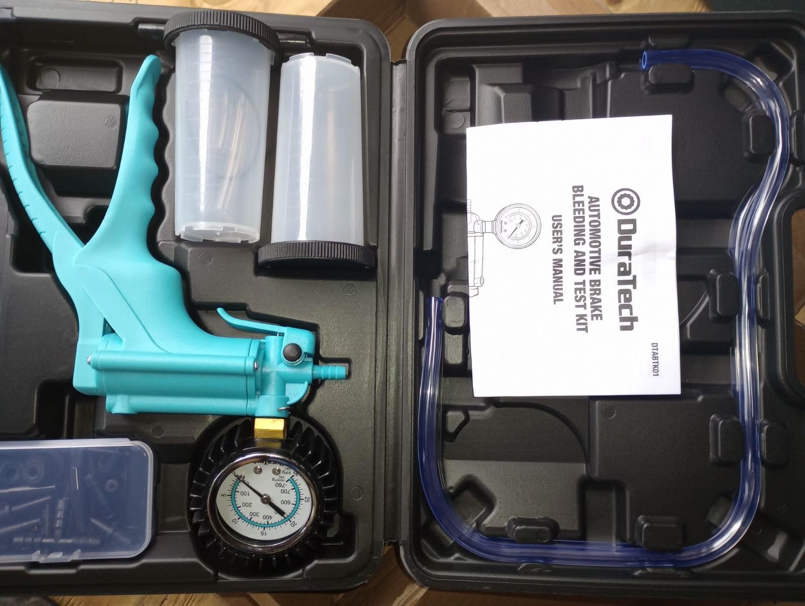 DURATECH 2 in 1 Brake Bleeder Kit, Brake Fluid Bleeder Kit with Handheld Vacuum Pump, for Automotive, Organized in Portable Case Customer Review DURATECH 2 in 1 Brake Bleeder Kit, Brake Fluid Bleeder Kit with Handheld Vacuum Pump, for Automotive, Organized in Portable Case - Customer Photo 1