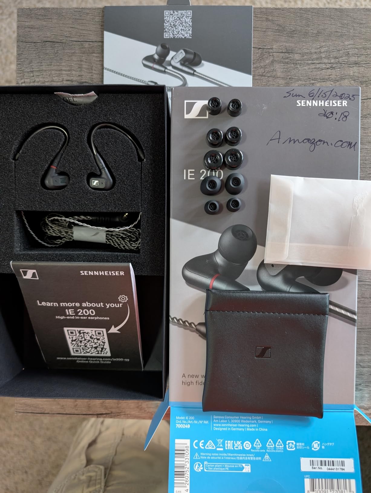 Sennheiser IE 200 In-Ear Audiophile Headphones - TrueResponse Transducers for Neutral Sound, Impactful Bass, Detachable Braided Cable - Black customer photo 1