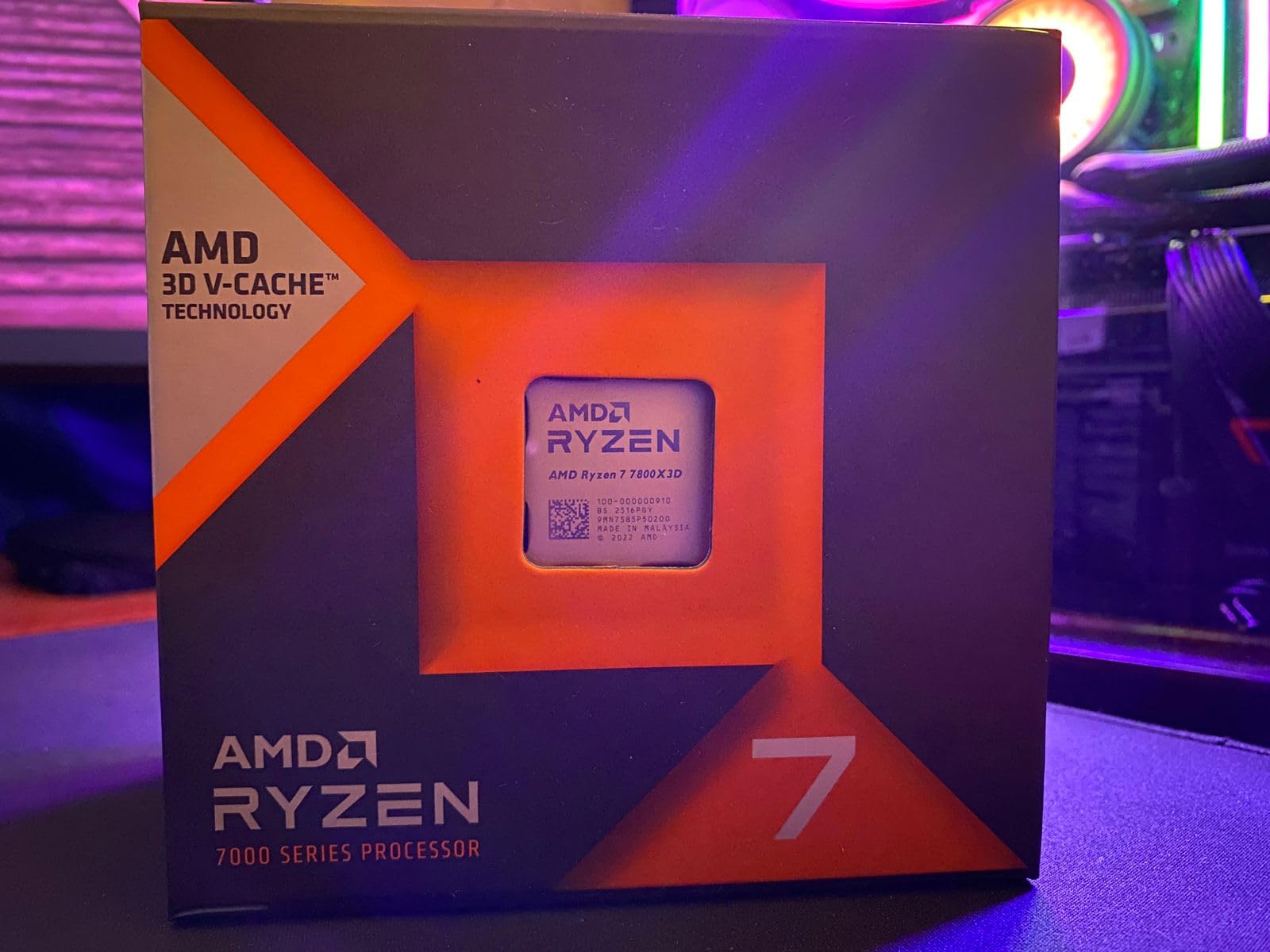AMD Ryzen 7 7800X3D 8-Core, 16-Thread Desktop Processor - Customer Photo 1
