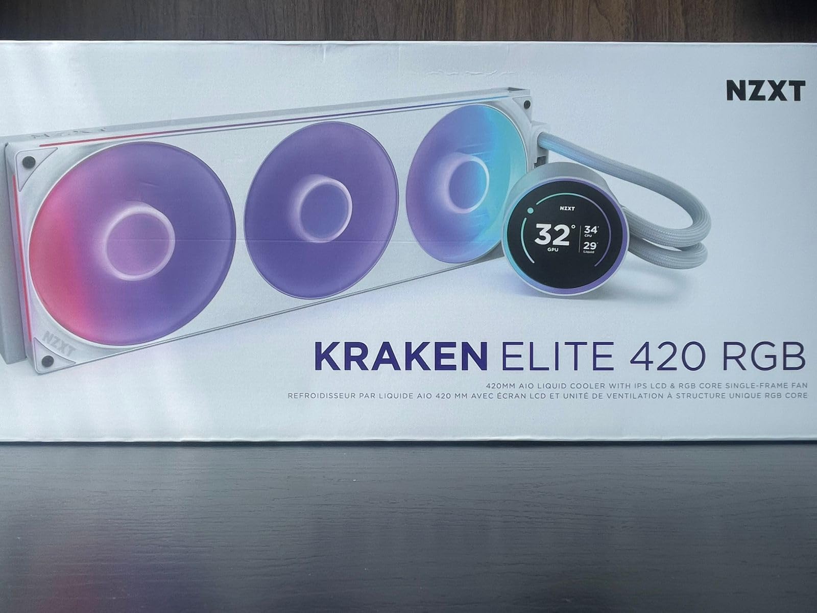 NZXT Kraken 240 - RL-KN-240-B1-240mm AIO CPU Liquid Cooler - Customizable 1.54 NZXT Kraken 240 - RL-KN-240-B1-240mm AIO CPU Liquid Cooler - Customizable 1.54