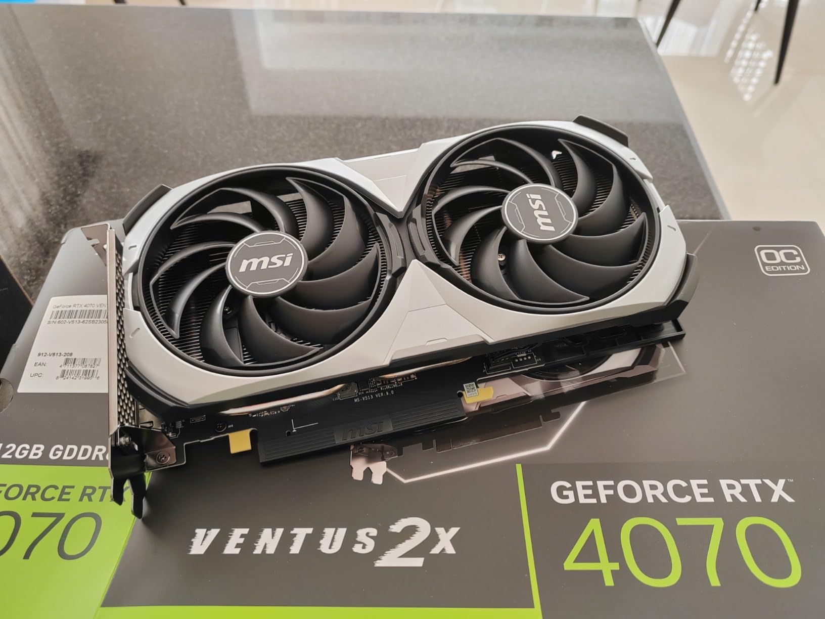 MSI Gaming GeForce RTX 4070 Ventus 2X 12G OC Customer Review MSI Gaming GeForce RTX 4070 Ventus 2X 12G OC - Customer Photo 1