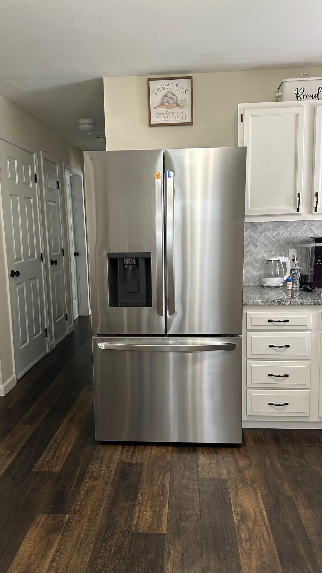 26 cu. ft. Smart Counter-Depth MAX French Door Refrigerator with Dual Ice Makers in PrintProof Stainless Steel Customer Review 26 cu. ft. Smart Counter-Depth MAX French Door Refrigerator with Dual Ice Makers in PrintProof Stainless Steel - Customer Photo 2