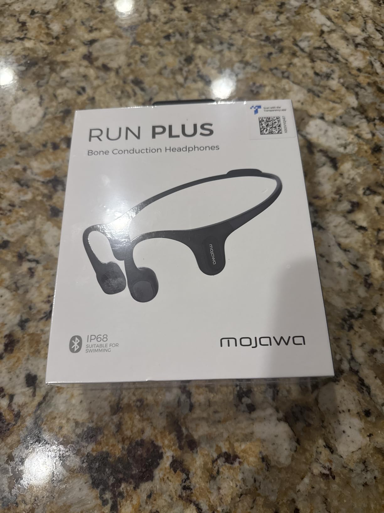 Run Plus Bone Conduction Headphones, Open-Ear Bluetooth Headphones, 32GB MP3 Player, IP68 Waterproof Swimming Earbuds, Deep Bass, Secure Fit for Running, Gym and Daily Use, Black Customer Review Run Plus Bone Conduction Headphones, Open-Ear Bluetooth Headphones, 32GB MP3 Player, IP68 Waterproof Swimming Earbuds, Deep Bass, Secure Fit for Running, Gym and Daily Use, Black - Customer Photo 1