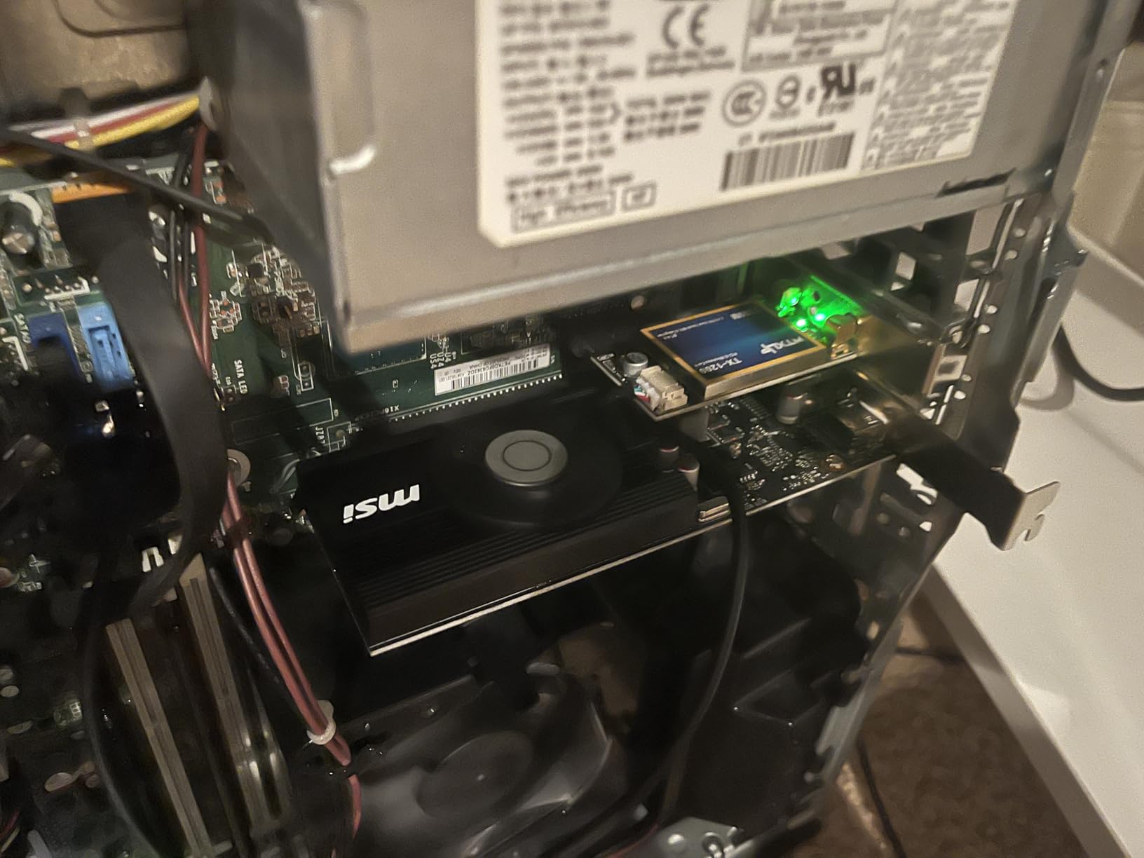 MSI Gaming GeForce GT 1030 4GB DDR4 64-bit HDCP Support DirectX 12 DP/HDMI Single Fan OC Graphics Card (GT 1030 4GD4 LP OC) - Customer Photo 2