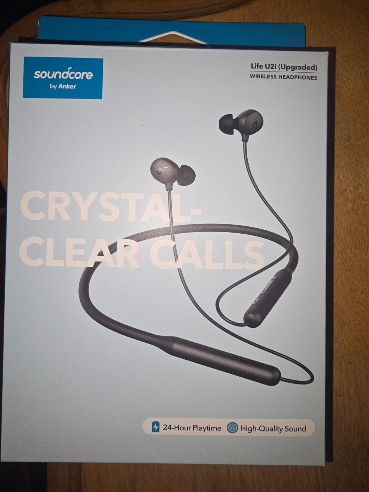 Soundcore by Anker Life U2i Wireless Neckband Headphones, 10mm Drivers with BassUp Technology, 24H Playtime, AI-Enhanced Calls, Foldable and Lightweight, IPX5 Water-Resistant, Secure Fit, Bluetooth 5 customer photo 2