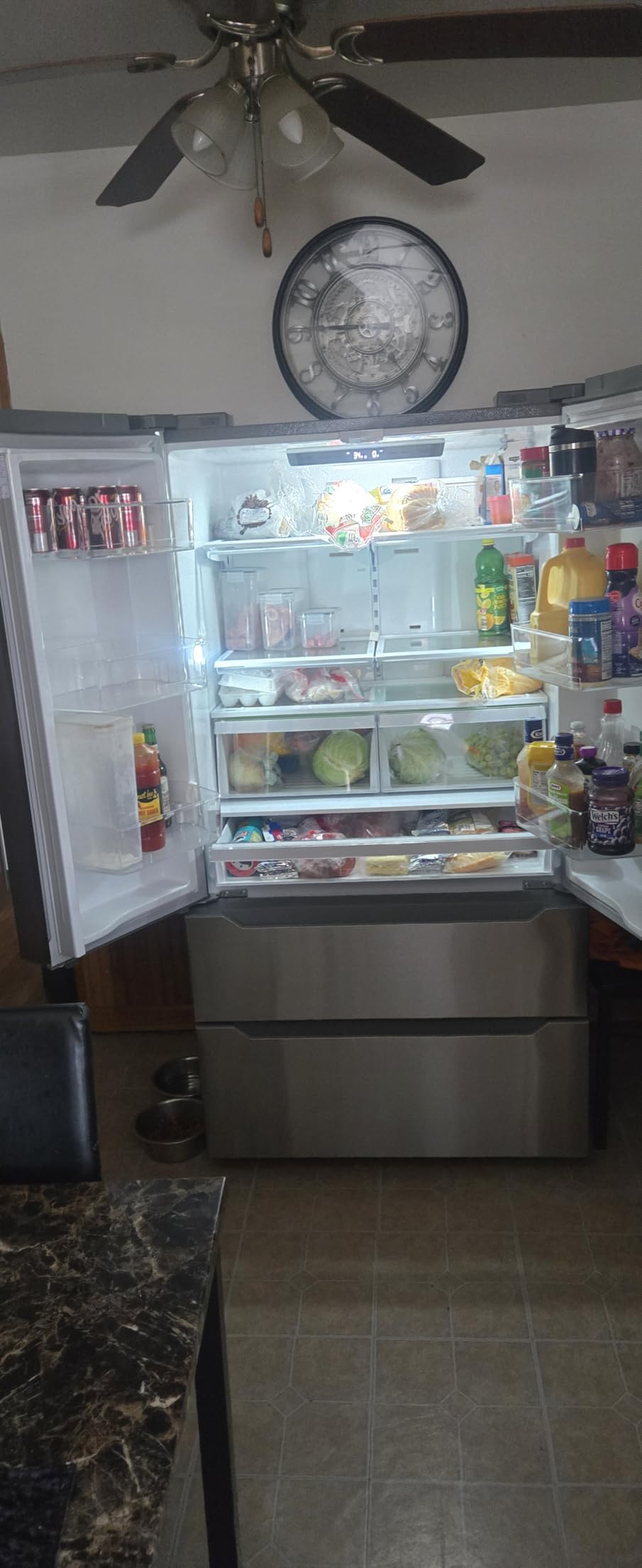 SMETA French Door Kitchen Refrigerators with Ice Maker, 23 Cu.Ft Counter Depth Fridge - Customer Photo 1
