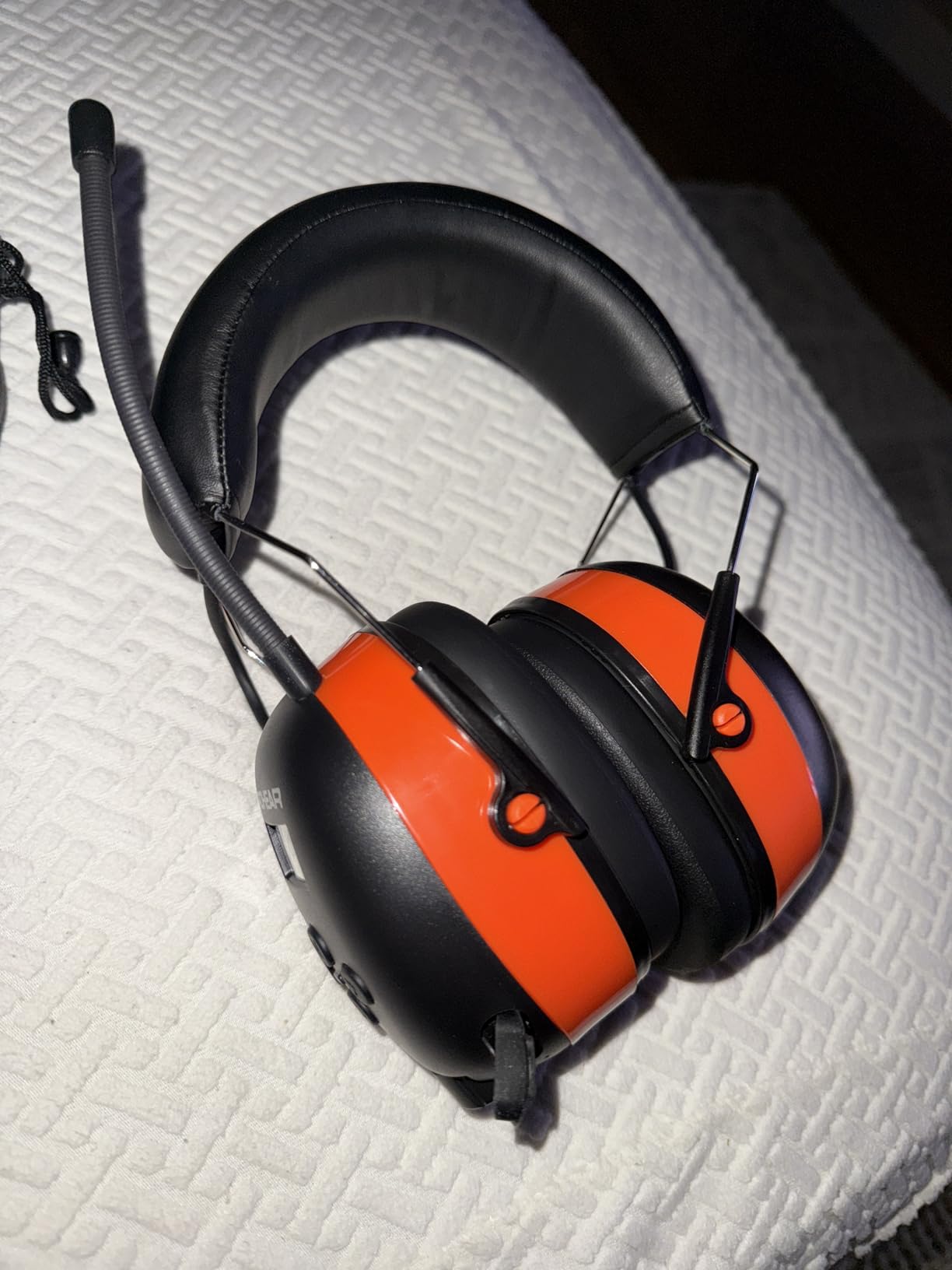 PROHEAR 033 2.0 Upgraded Bluetooth Hearing Protection AM FM Radio Headphones - 31SNR Noise Reduction Ear Muffs with Long-Lasting Stable Rechargeable Battery - 50 Hrs for Mowing Snowblowing - Orange Customer Review PROHEAR 033 2.0 Upgraded Bluetooth Hearing Protection AM FM Radio Headphones - 31SNR Noise Reduction Ear Muffs with Long-Lasting Stable Rechargeable Battery - 50 Hrs for Mowing Snowblowing - Orange - Customer Photo 1