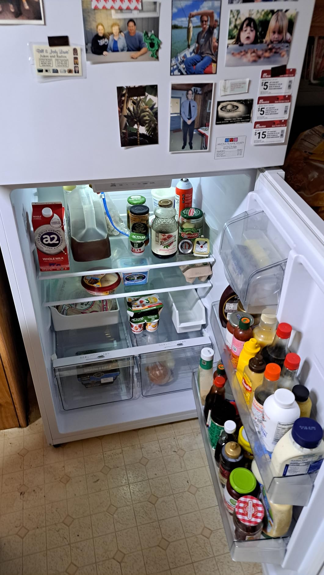 Kenmore 30 in. 18.1 cu. ft. Capacity Refrigerator/Freezer with Adjustable Glass Shelving, Humidity Control Crispers, Ice Maker, ENERGY STAR Certified, Fingerprint Resistant Stainless Steel Customer Review Kenmore 30 in. 18.1 cu. ft. Capacity Refrigerator/Freezer with Adjustable Glass Shelving, Humidity Control Crispers, Ice Maker, ENERGY STAR Certified, Fingerprint Resistant Stainless Steel - Customer Photo 1
