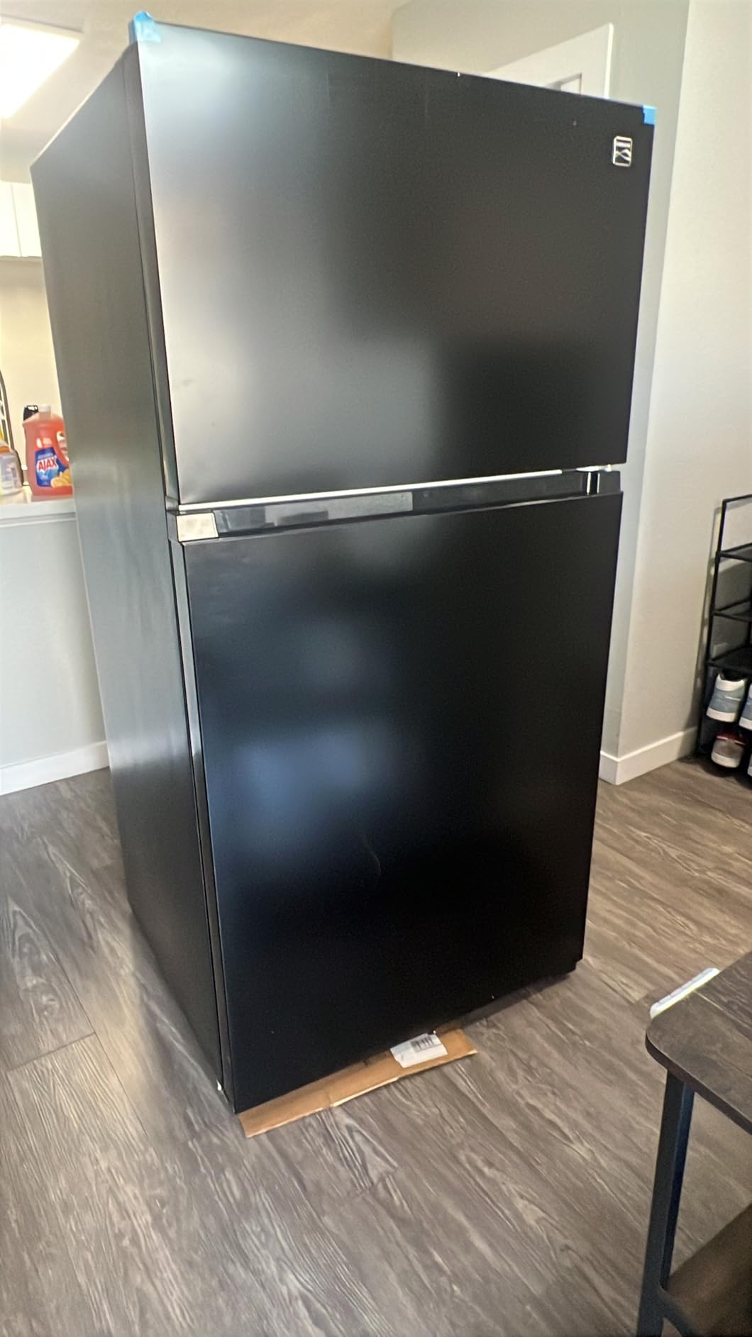 Kenmore 33 in. 20.5 cu. ft. Capacity Refrigerator/Freezer Full-Width Adjustable Glass Shelving, Humidity Control Crispers, Black Customer Review Kenmore 33 in. 20.5 cu. ft. Capacity Refrigerator/Freezer Full-Width Adjustable Glass Shelving, Humidity Control Crispers, Black - Customer Photo 1