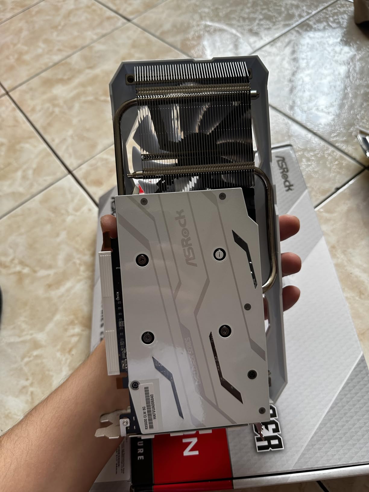 ASRock AMD Radeon RX 6600 Challenger White 8GB GDDR6 Graphics Card 0dB Silent Cooling 128-bit 7680 x 4320 DisplayPort HDMI 14 Gbps Dual Fan 7nm customer photo 2