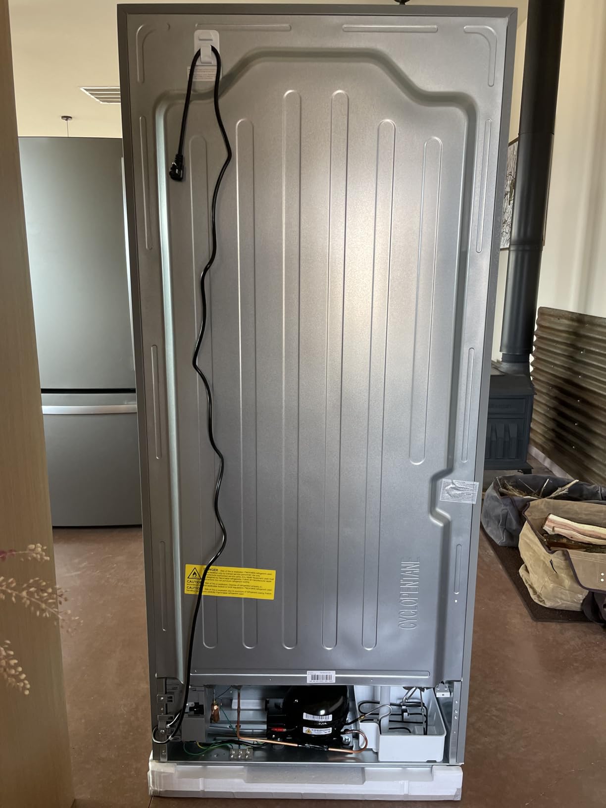 KoolMore KM-RERFDSS-18C 30-Inch and 18.5 cu. ft. Counter Depth French Refrigerator with Three Doors and Deep Freezer in Stainless-Steel, Silver Customer Review KoolMore KM-RERFDSS-18C 30-Inch and 18.5 cu. ft. Counter Depth French Refrigerator with Three Doors and Deep Freezer in Stainless-Steel, Silver - Customer Photo 1