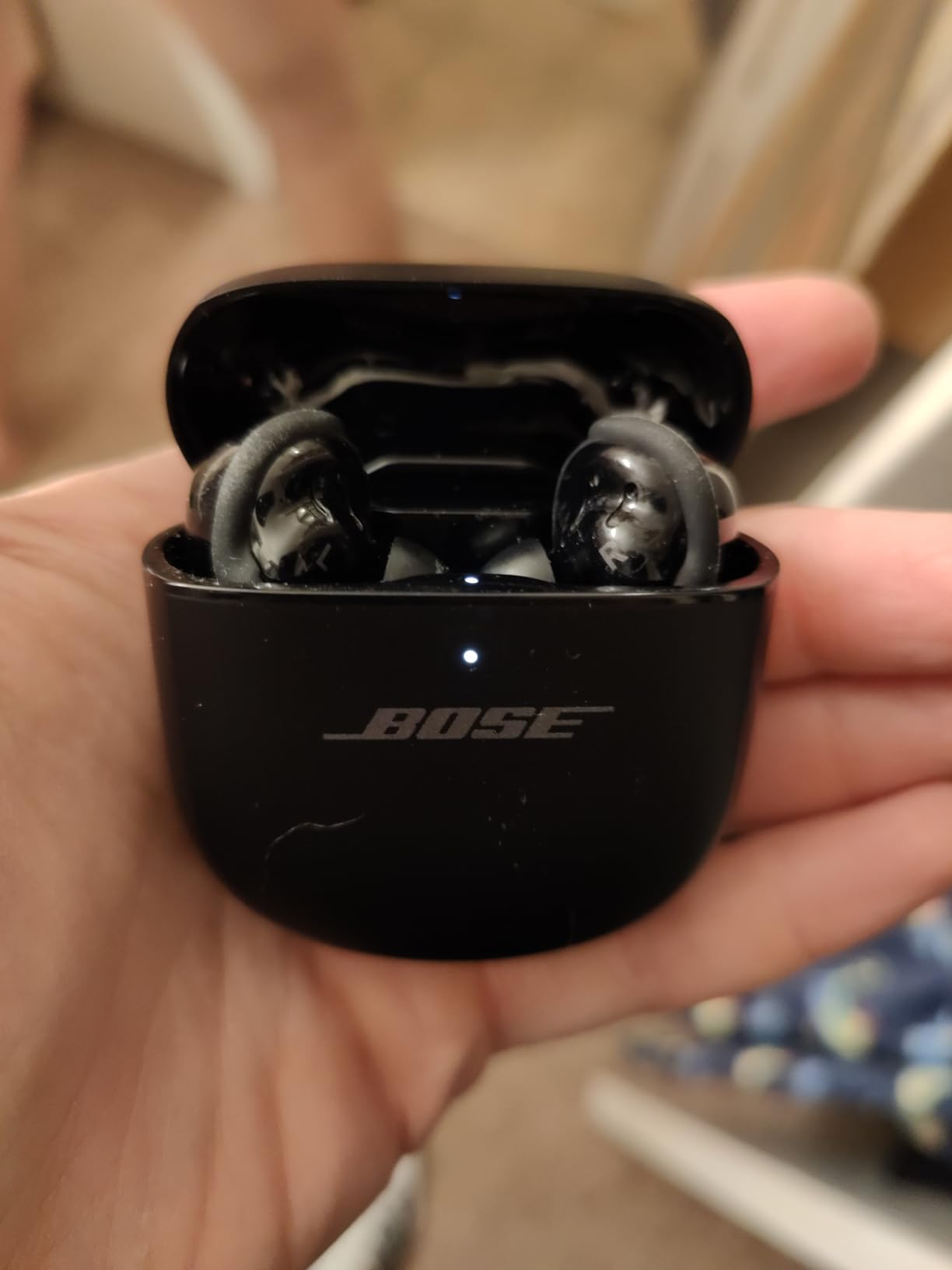 Bose QuietComfort Ultra Wireless Noise Cancelling Earbuds - Moonstone Blue, Base - Customer Photo 2