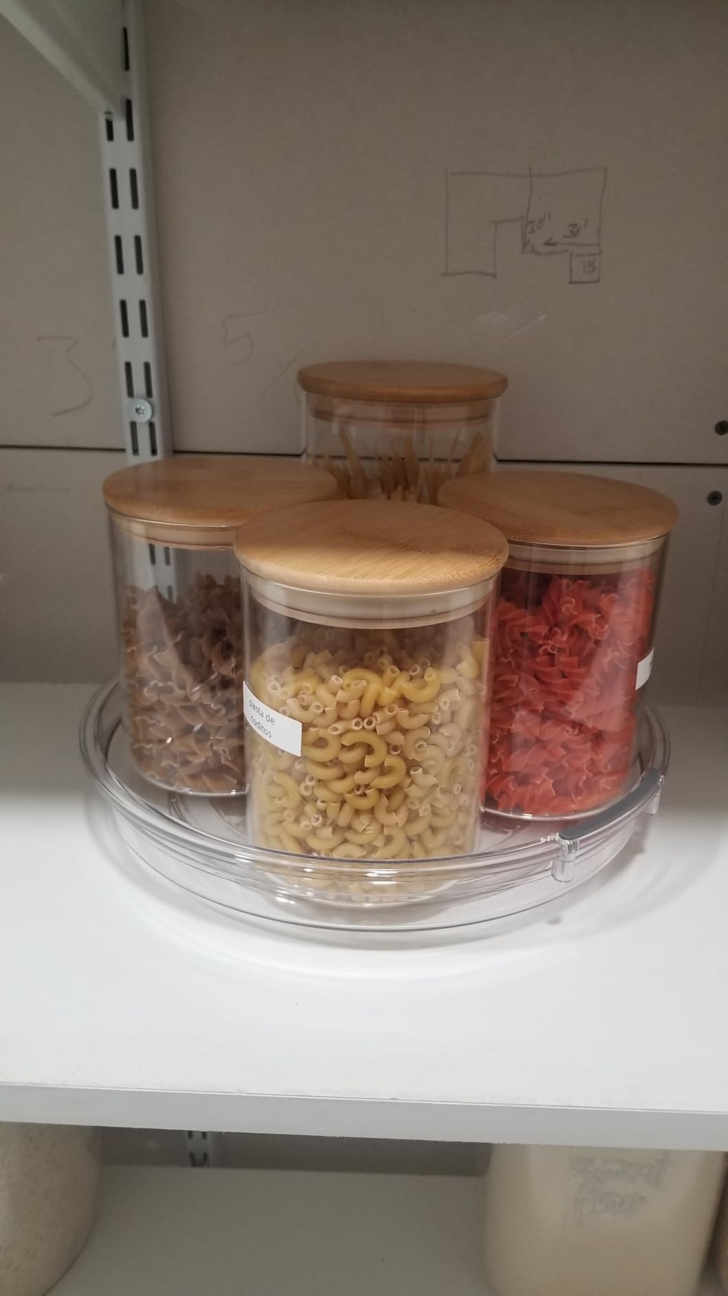 LAMU 3 Pack Lazy Susan Organizer Turntable for Cabinet, Rotating Condiment Organizer for Kitchen Pantry Organizers and Storage, Table Top, Fridge, Countertop, Spice Organization, 9.25'' 10.6'' 12'' - Customer Photo 2