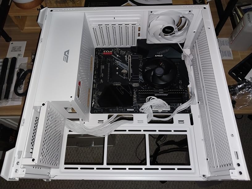 darkFlash ATX Mid-Tower PC Case, Pre-Install 4 PWM ARGB Fans Computer Case, Full View Dual Tempered Glass Gaming PC Case, Type C Port, Supports up to 360mm Water Cooling Radiator,White(DS900) Customer Review darkFlash ATX Mid-Tower PC Case, Pre-Install 4 PWM ARGB Fans Computer Case, Full View Dual Tempered Glass Gaming PC Case, Type C Port, Supports up to 360mm Water Cooling Radiator,White(DS900) - Customer Photo 2