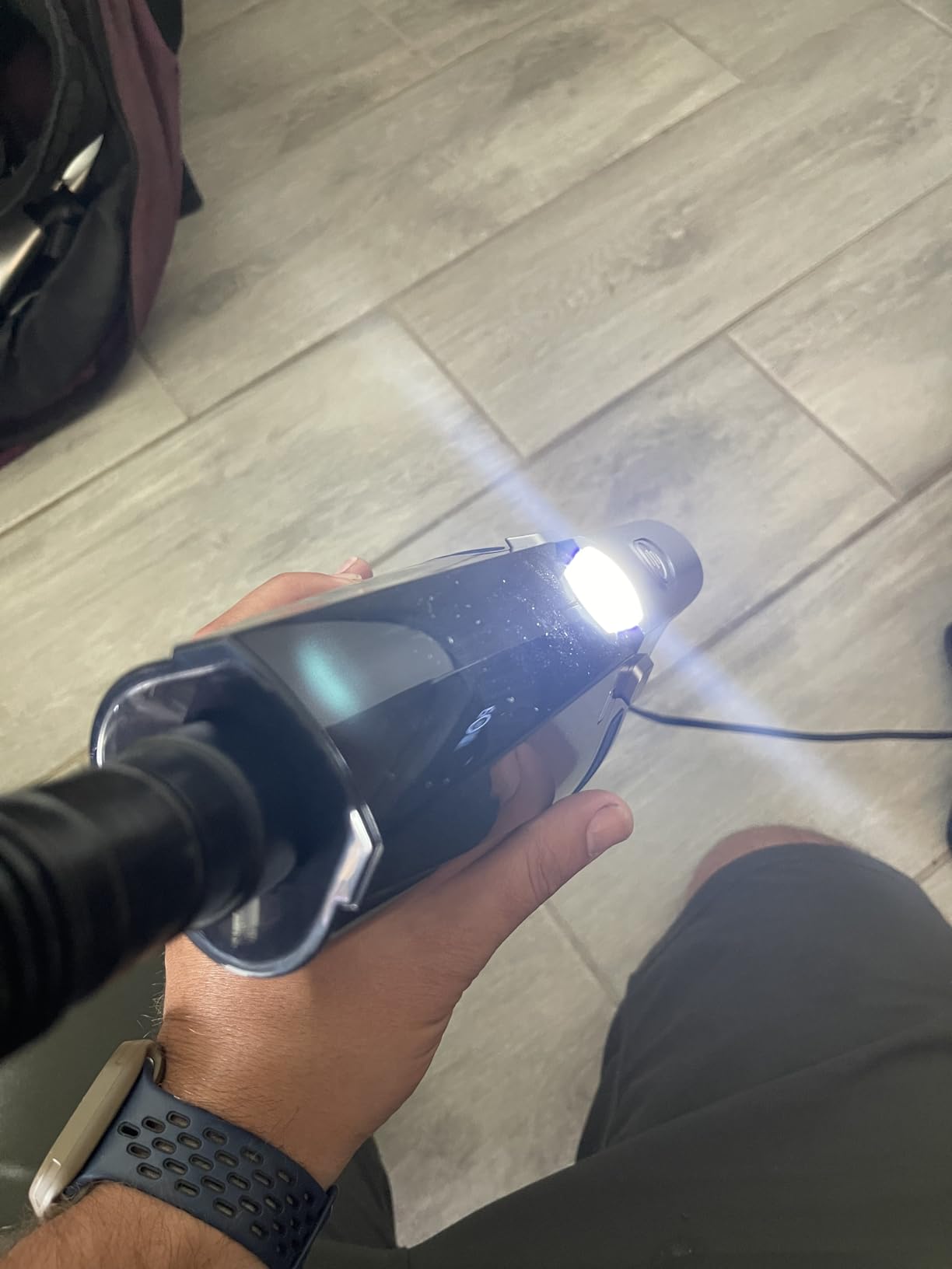 Car Vacuum, Portable Vacuum Cleaner with Powerful 7000PA Suction, DC 12V Power 16.4Ft Cord Wired Vacuum Cleaner, LED Light, Car Accessories for Men/Women - Customer Photo 1
