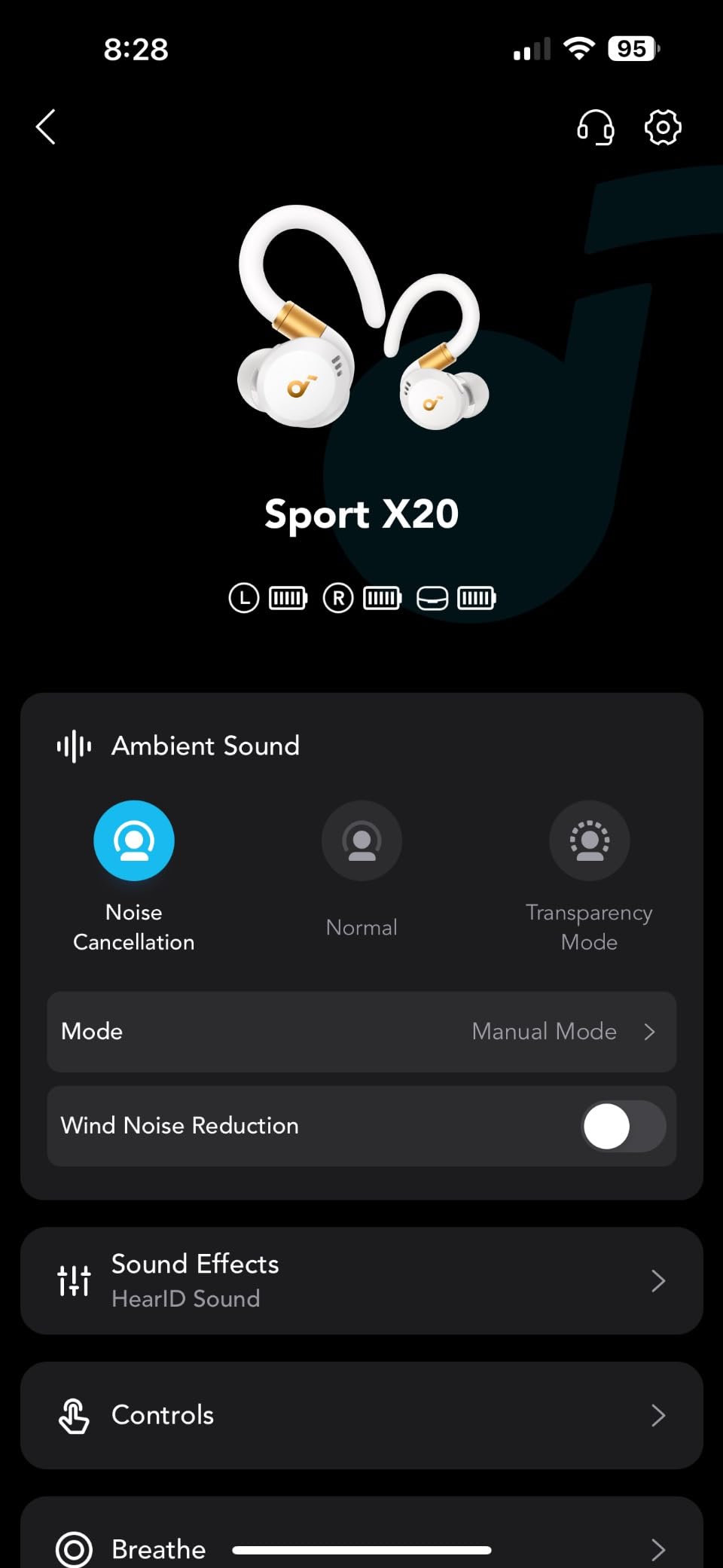 Soundcore Sport X20 by Anker, True-Wireless Workout Earbuds, Rotatable and Extendable Ear Hooks, Noise Cancelling, Deep Bass, IP68 Waterproof, Sweatproof, Dustproof, 48H Play, Sport Earbuds for Gym Customer Review Soundcore Sport X20 by Anker, True-Wireless Workout Earbuds, Rotatable and Extendable Ear Hooks, Noise Cancelling, Deep Bass, IP68 Waterproof, Sweatproof, Dustproof, 48H Play, Sport Earbuds for Gym - Customer Photo 2
