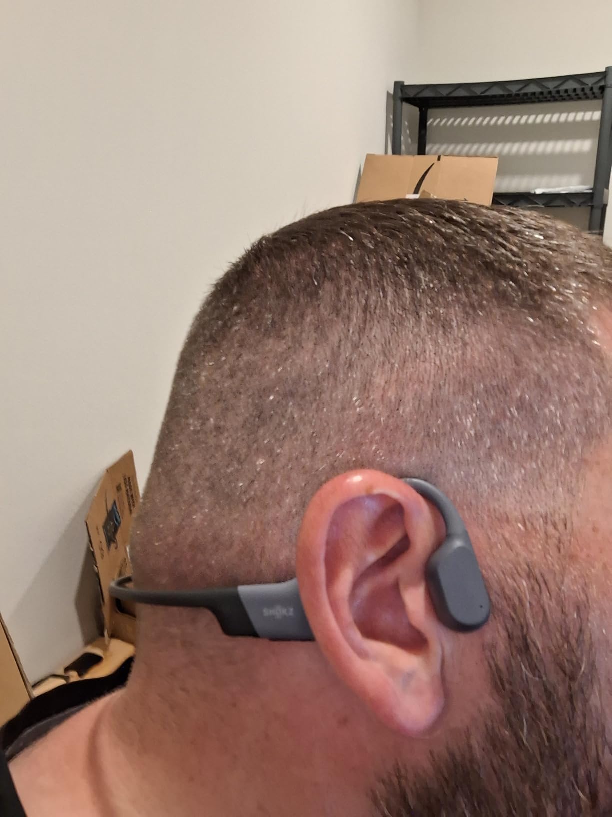 SHOKZ OpenSwim Pro - Open-Ear Bluetooth & MP3 Bone Conduction Sport Headphones, Swimming Headphones, IP68 Waterproof, Grey - Customer Photo 1