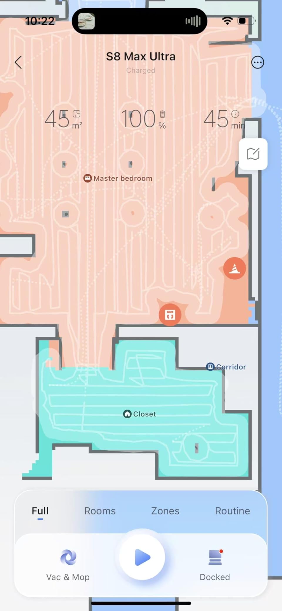 roborock S8 Max Ultra Robot Vacuum and Mop, All-in-One Dock, PreciSense LiDAR Navigation, Smart Dirt Detection, Self-Emptying, 8000Pa Suction for Various Floors, 20mm Auto Lifting for Carpet, White Customer Review roborock S8 Max Ultra Robot Vacuum and Mop, All-in-One Dock, PreciSense LiDAR Navigation, Smart Dirt Detection, Self-Emptying, 8000Pa Suction for Various Floors, 20mm Auto Lifting for Carpet, White - Customer Photo 2